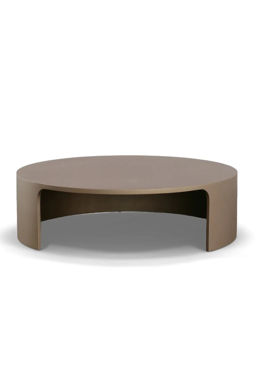 Luxury Round Wood Coffee Table Modern Italian Style for Villa