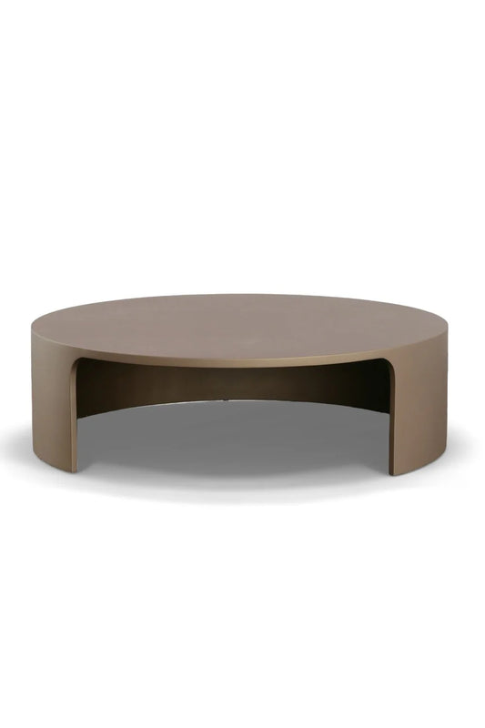 Luxury Round Wood Coffee Table Modern Italian Style for Villa