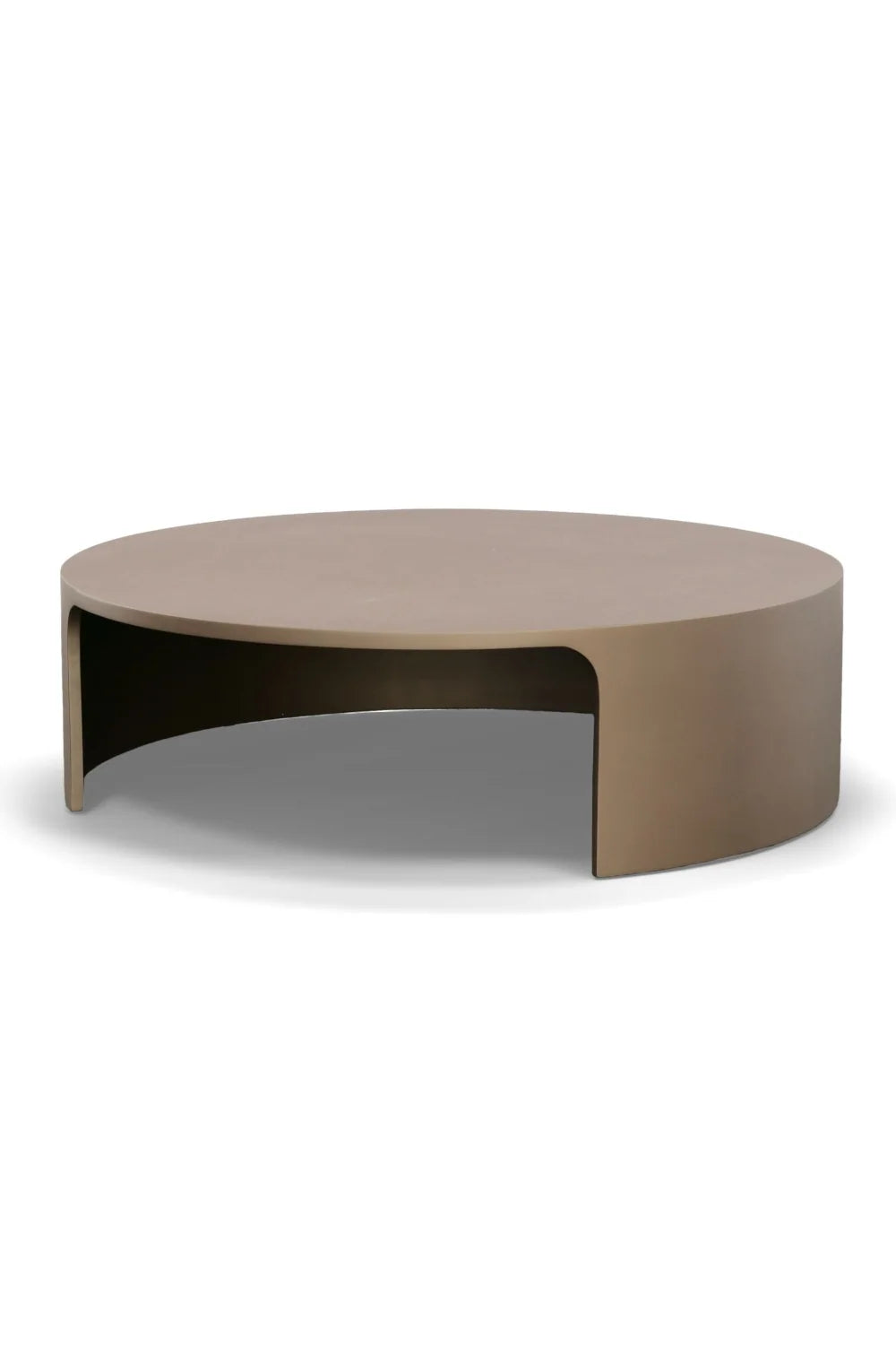 Luxury Round Wood Coffee Table Modern Italian Style for Villa