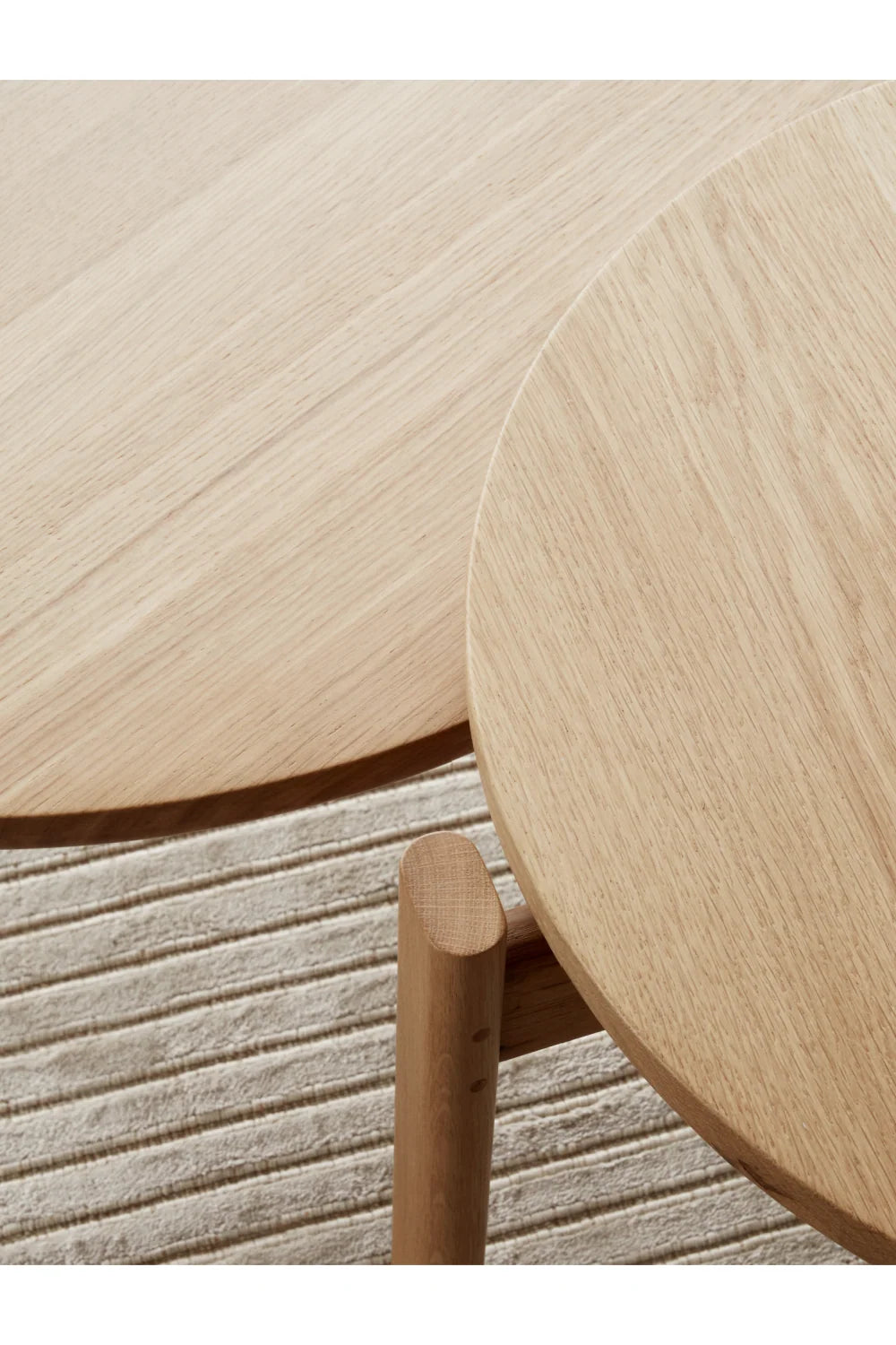 Luxury Round Wooden Coffee Table Modern Italian Style for Villa