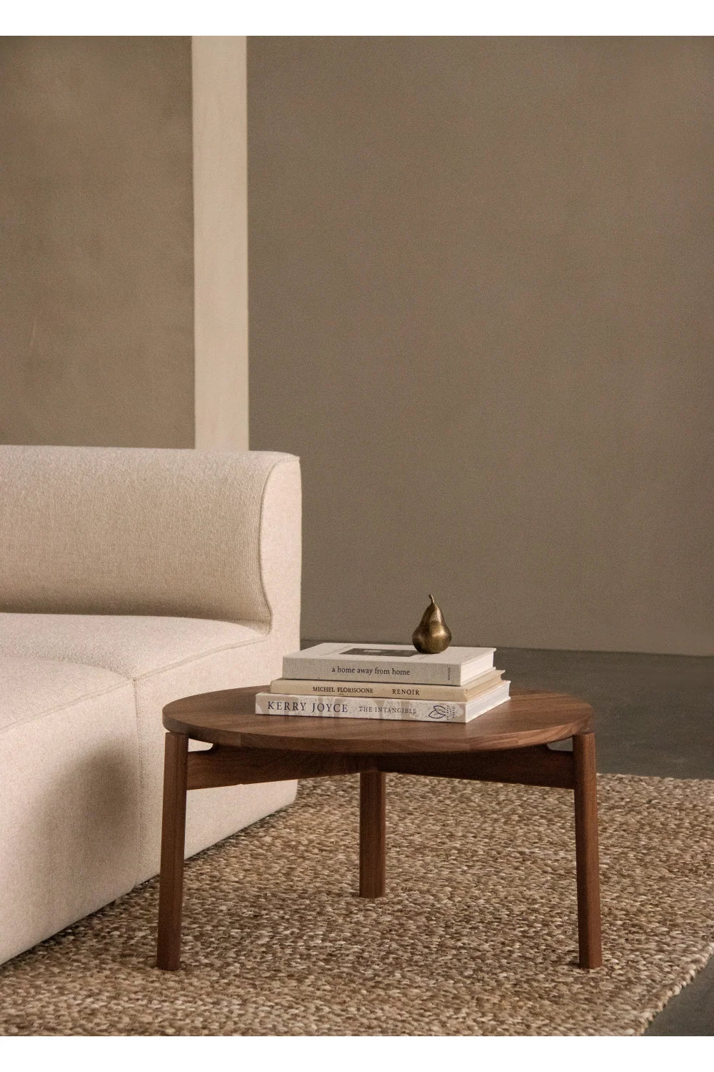 Luxury Round Wooden Coffee Table Modern Italian Style for Villa