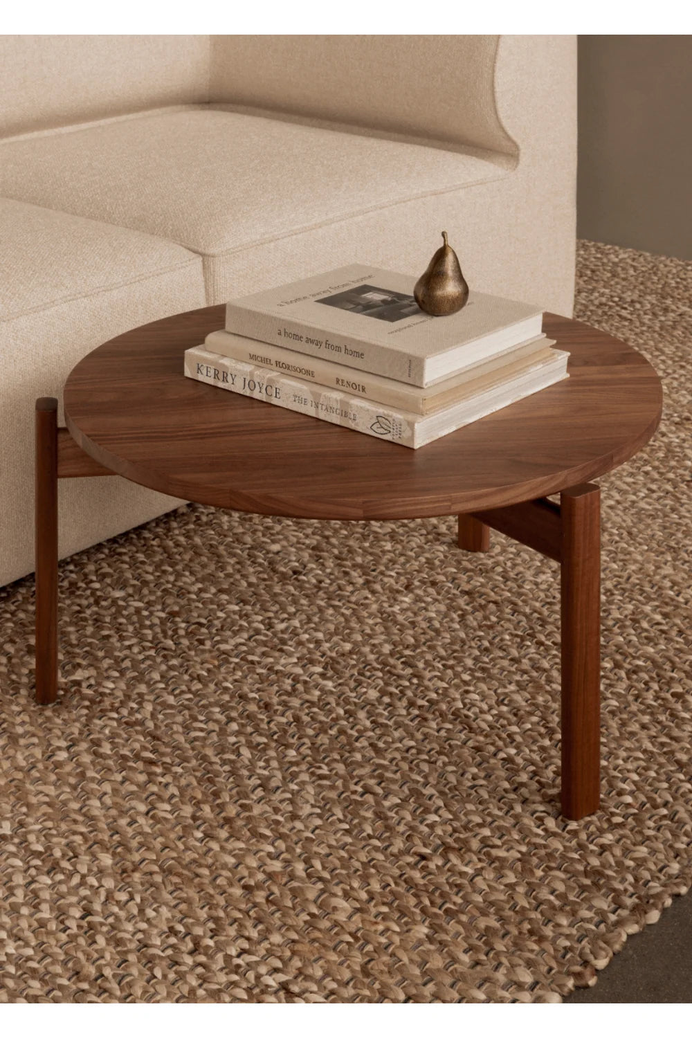 Luxury Round Wooden Coffee Table Modern Italian Style for Villa