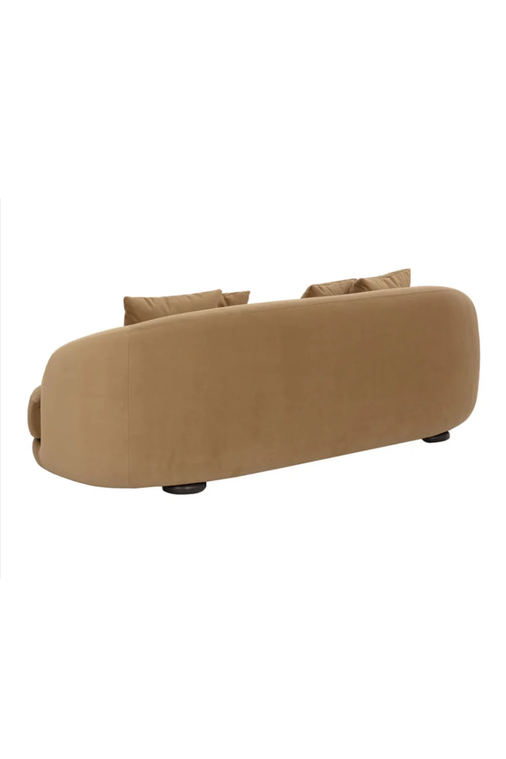 Luxury Rounded Back Velvet Sofa Modern Italian Style for Villa