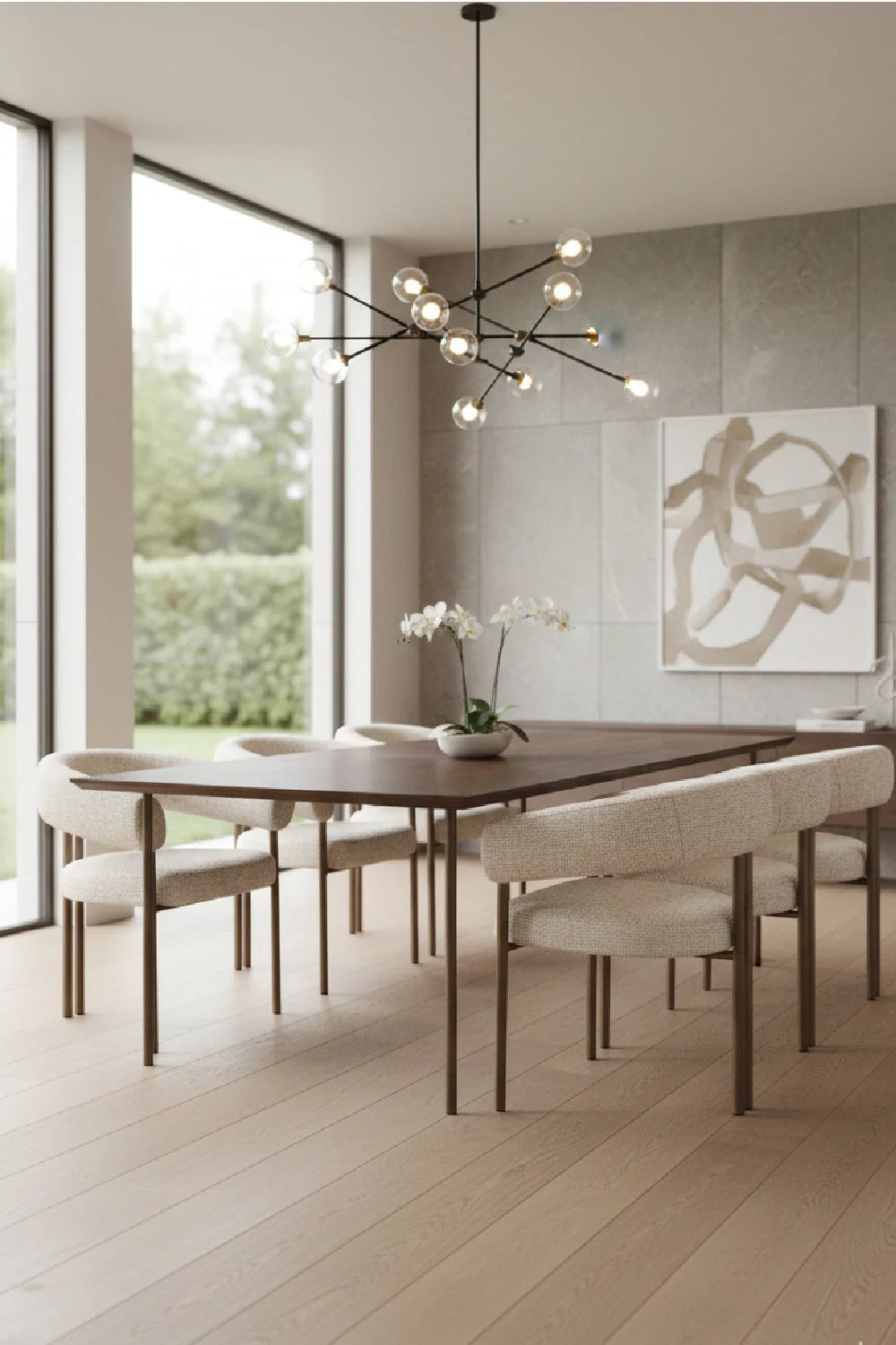 Luxury Rounded Modern Dining Chair European Style for Villa