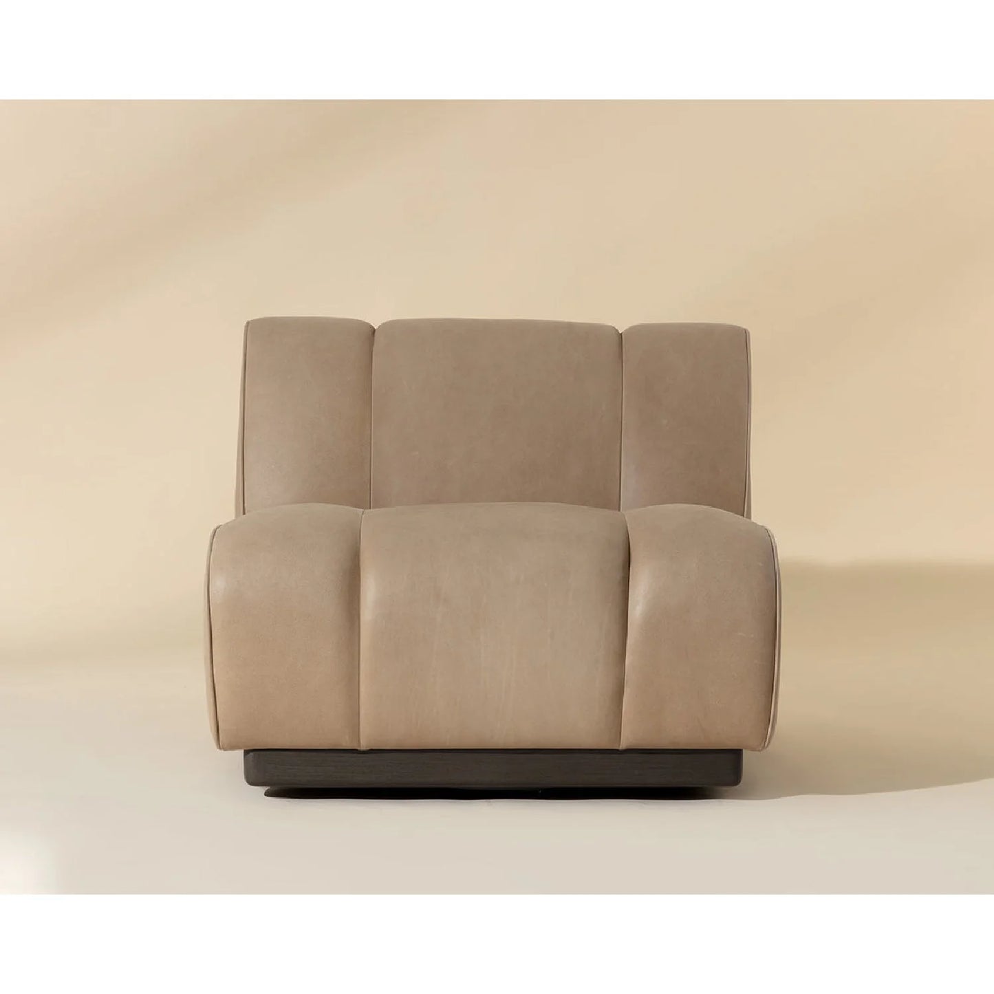 Luxury Rounded Swivel Lounge Chair Modern Italian Style for Villa