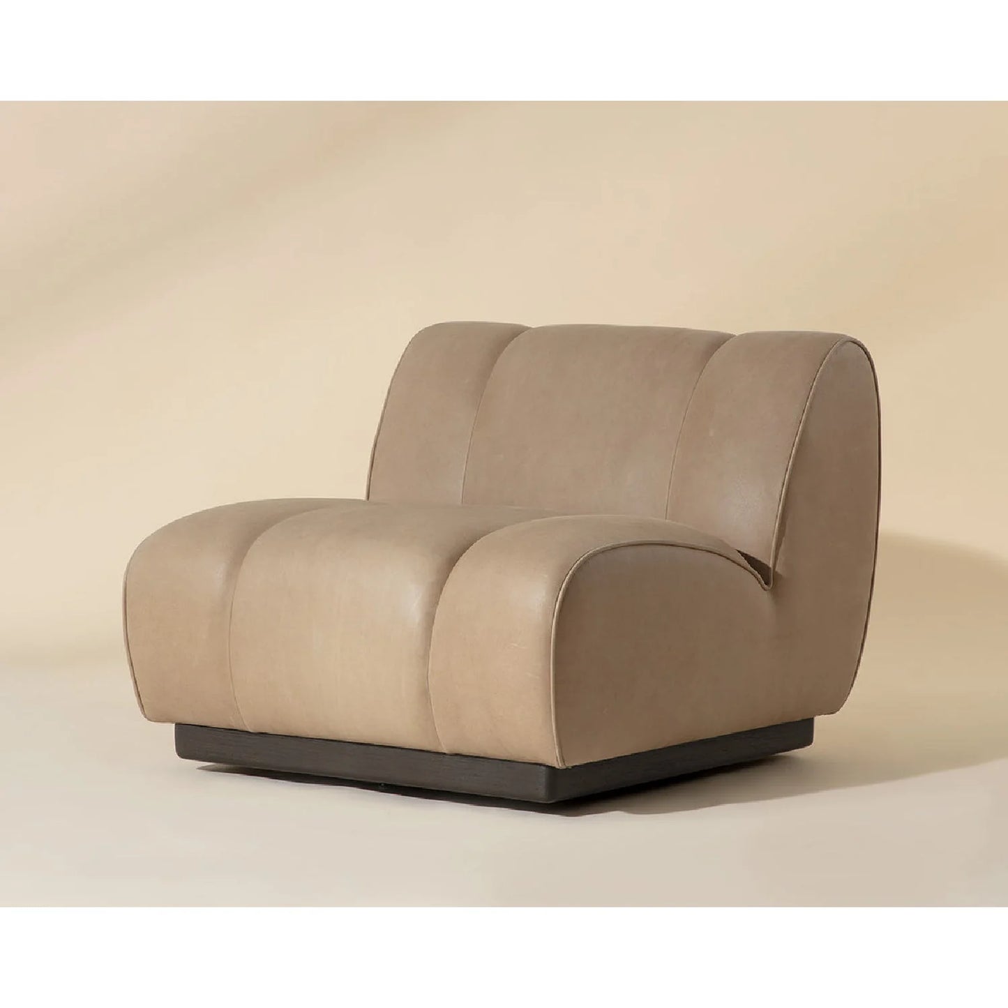 Luxury Rounded Swivel Lounge Chair Modern Italian Style for Villa