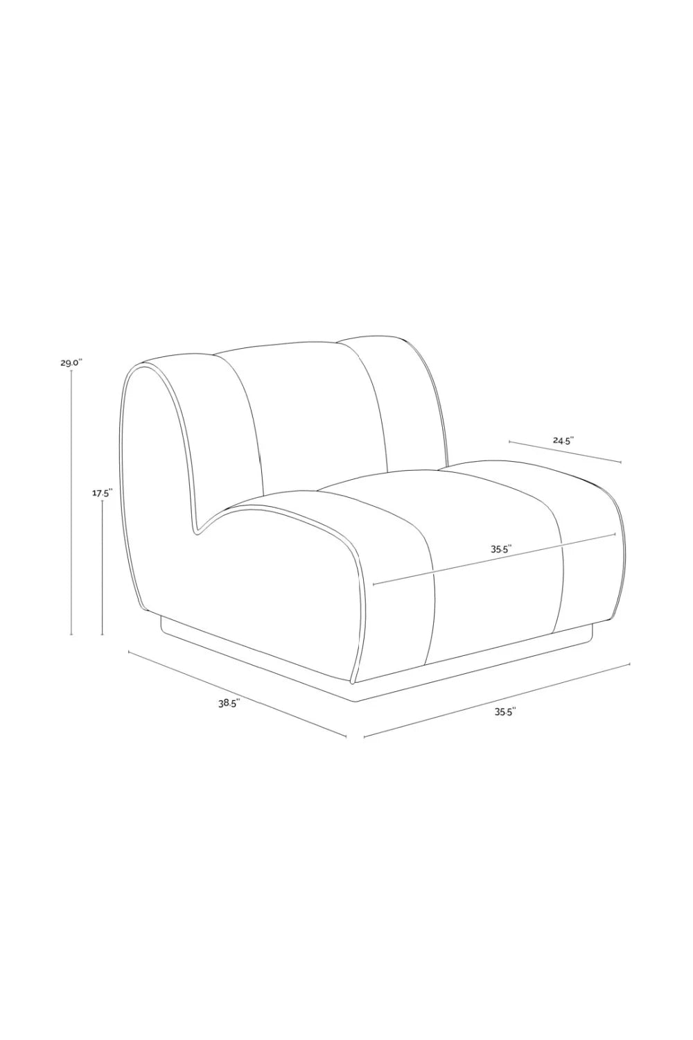 Luxury Rounded Swivel Lounge Chair Modern Italian Style for Villa