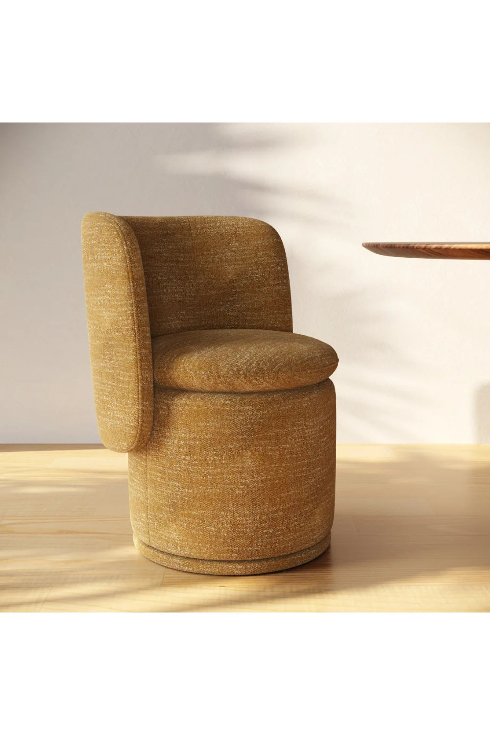 Luxury Rounded Swivel Modern Dining Chair European Style for Villa