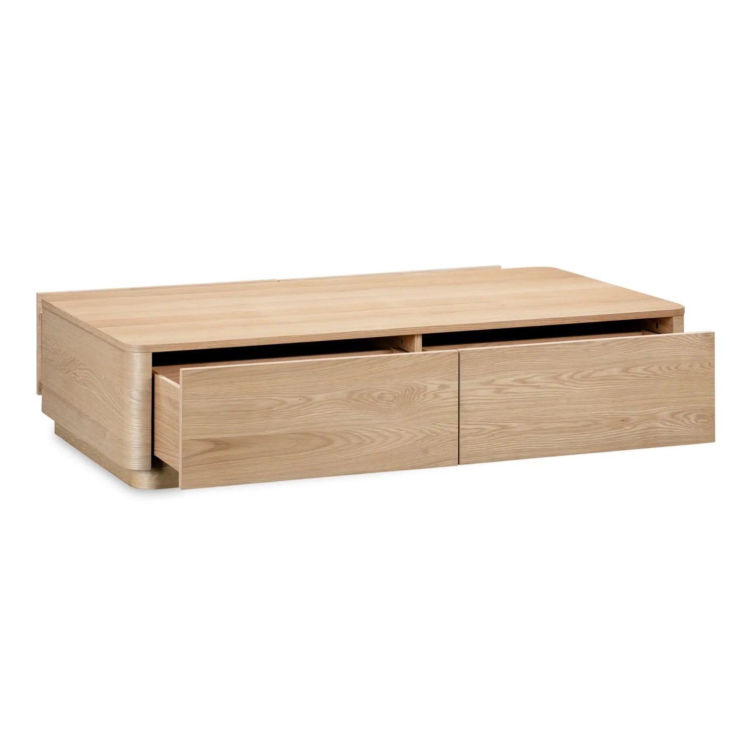 Luxury Rounded Wooden Rectangular Coffee Table Modern Italian Style for Villa