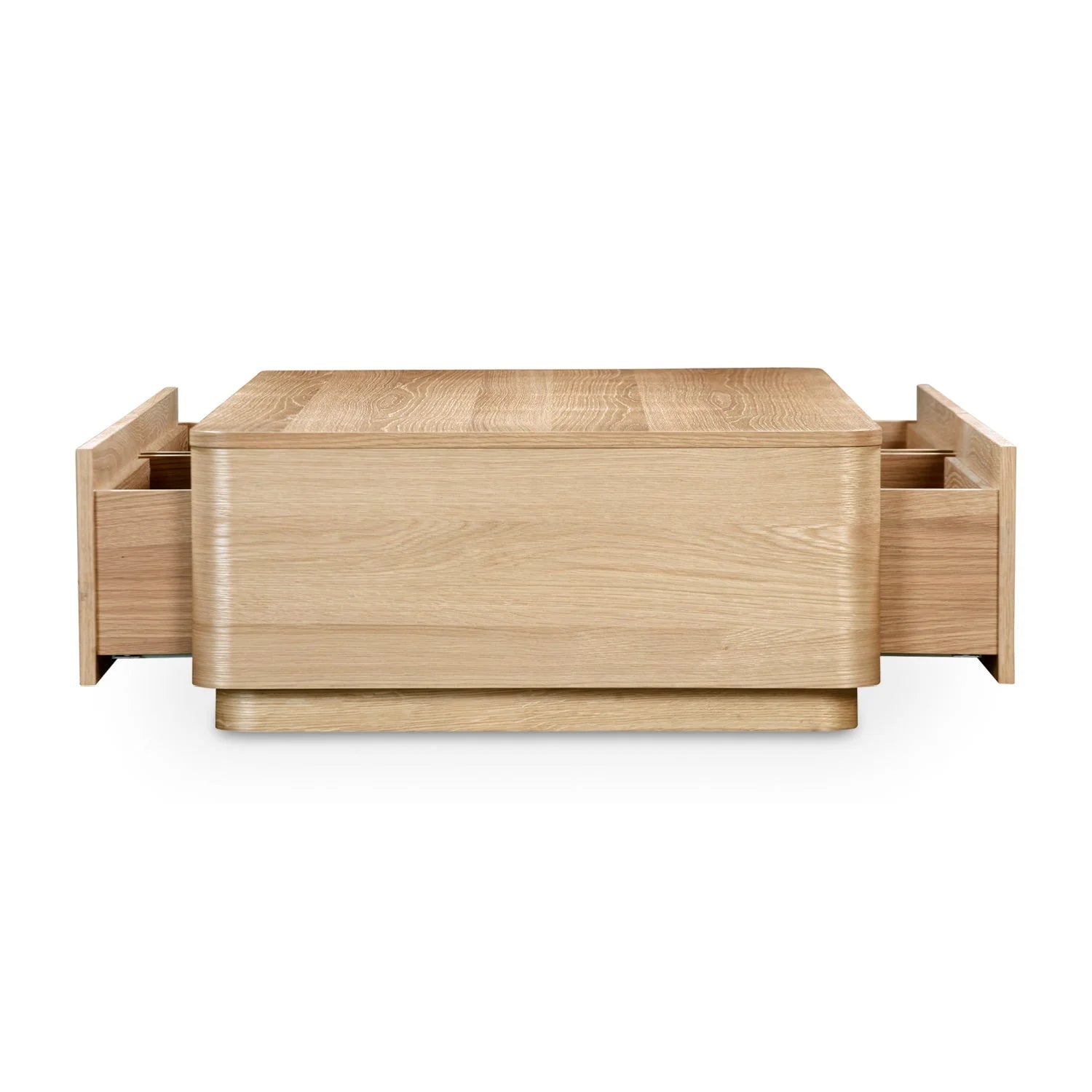 Luxury Rounded Wooden Rectangular Coffee Table Modern Italian Style for Villa