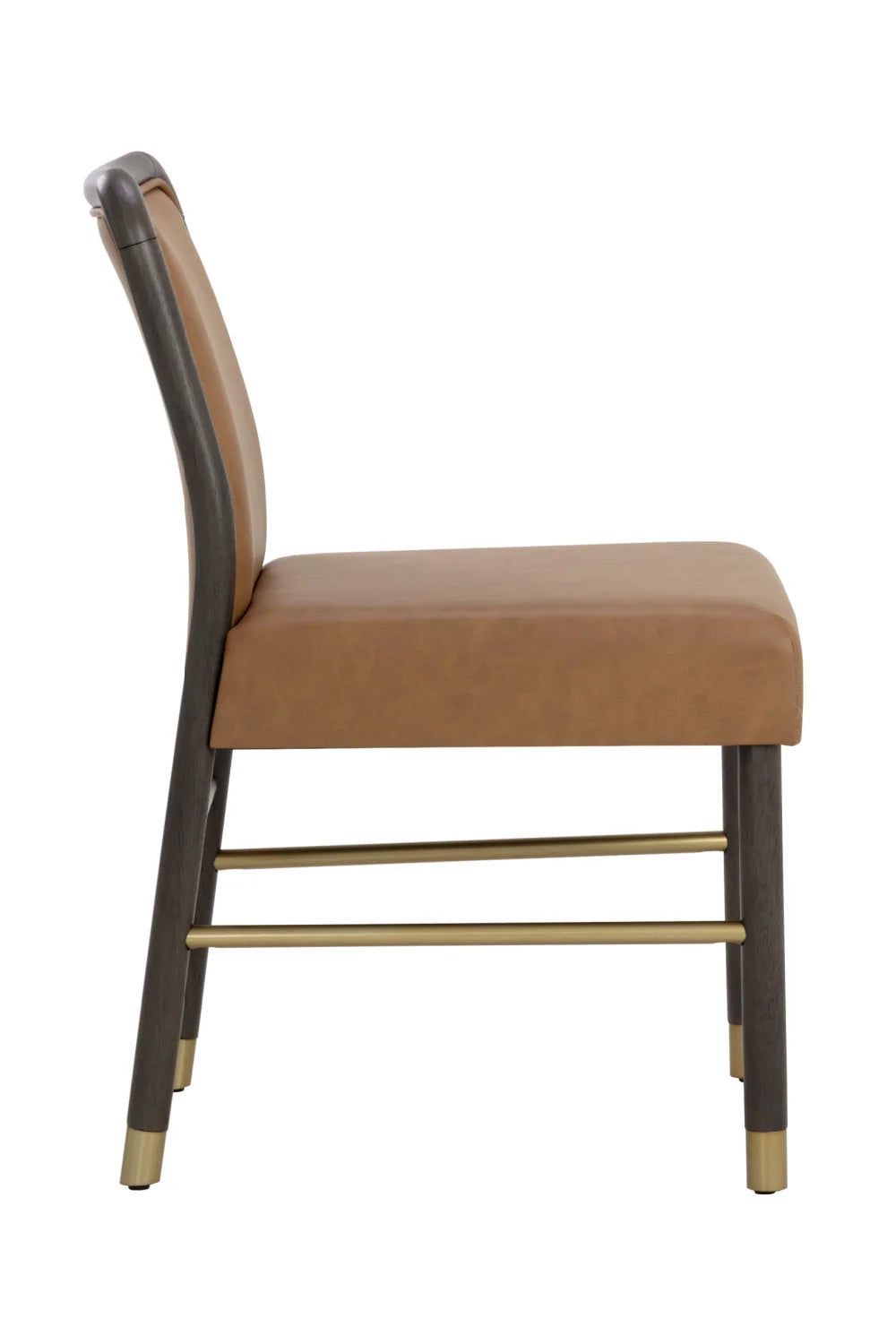 Luxury Rubberwood Framed Modern Dining Chair European Style for Villa
