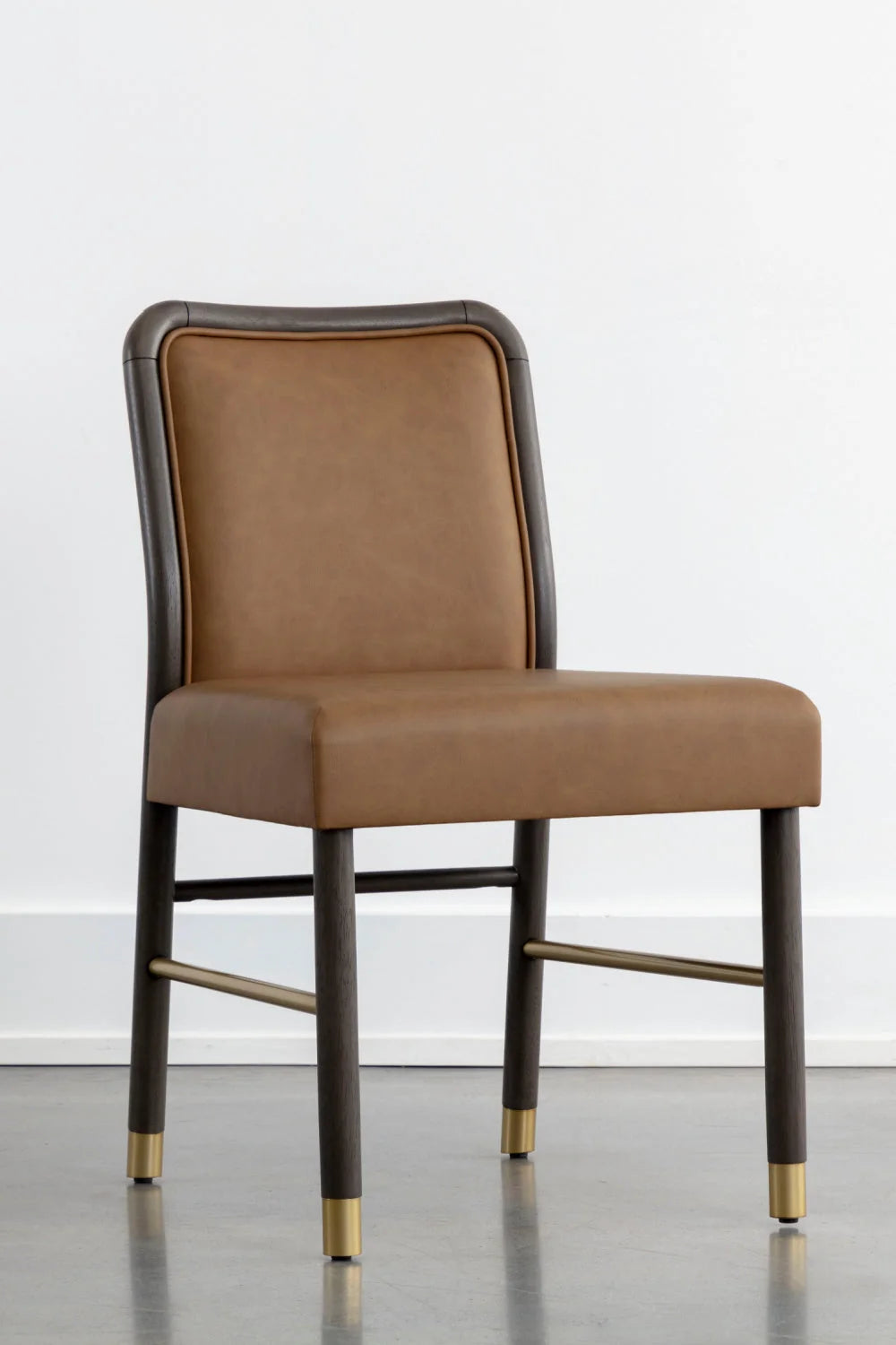 Luxury Rubberwood Framed Modern Dining Chair European Style for Villa