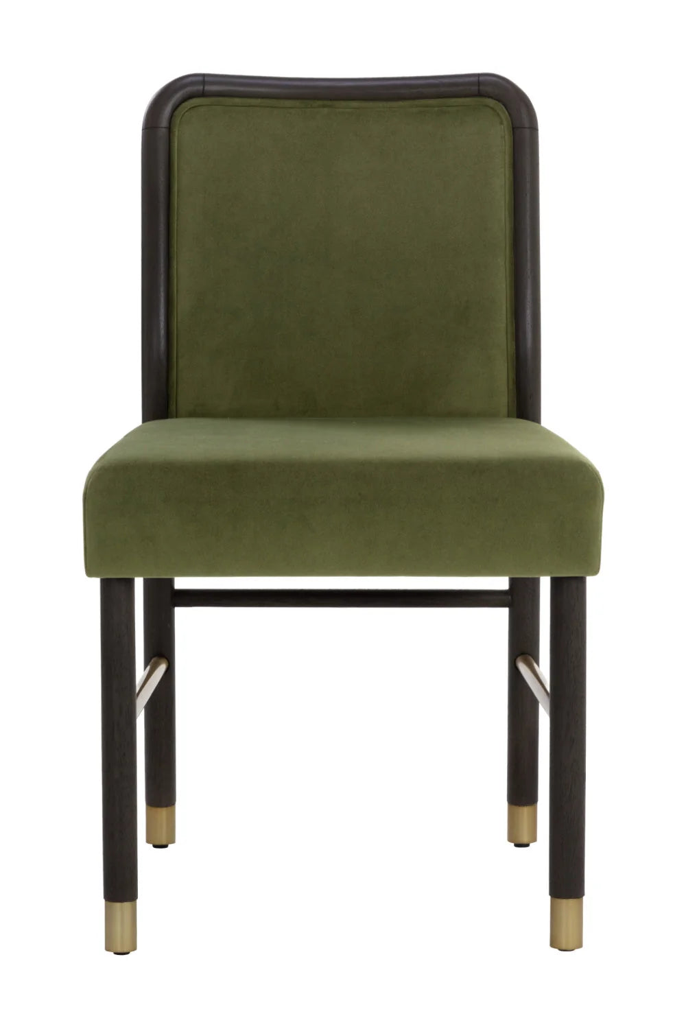 Luxury Rubberwood Framed Modern Dining Chair European Style for Villa