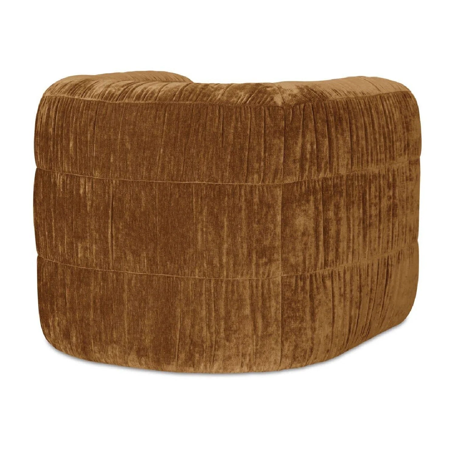 Luxury Ruched Chenille Swivel Chair Modern Italian Style for Villa
