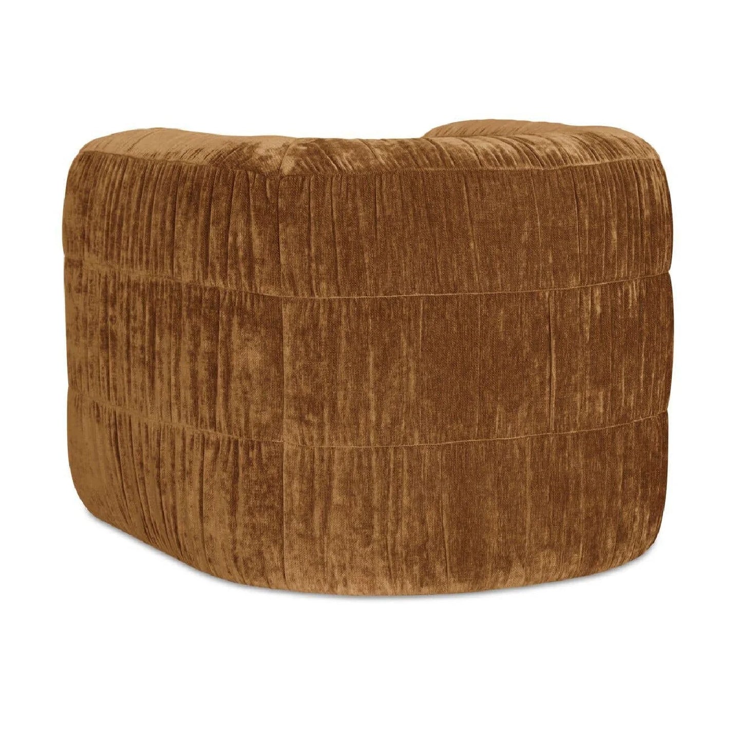 Luxury Ruched Chenille Swivel Chair Modern Italian Style for Villa