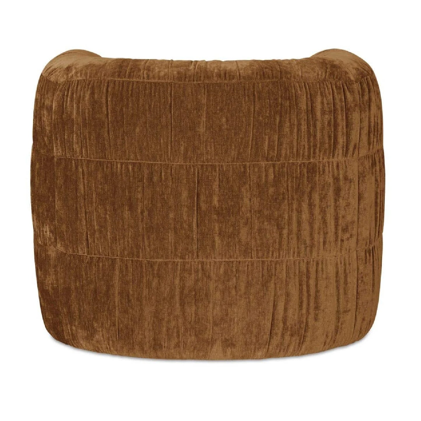 Luxury Ruched Chenille Swivel Chair Modern Italian Style for Villa