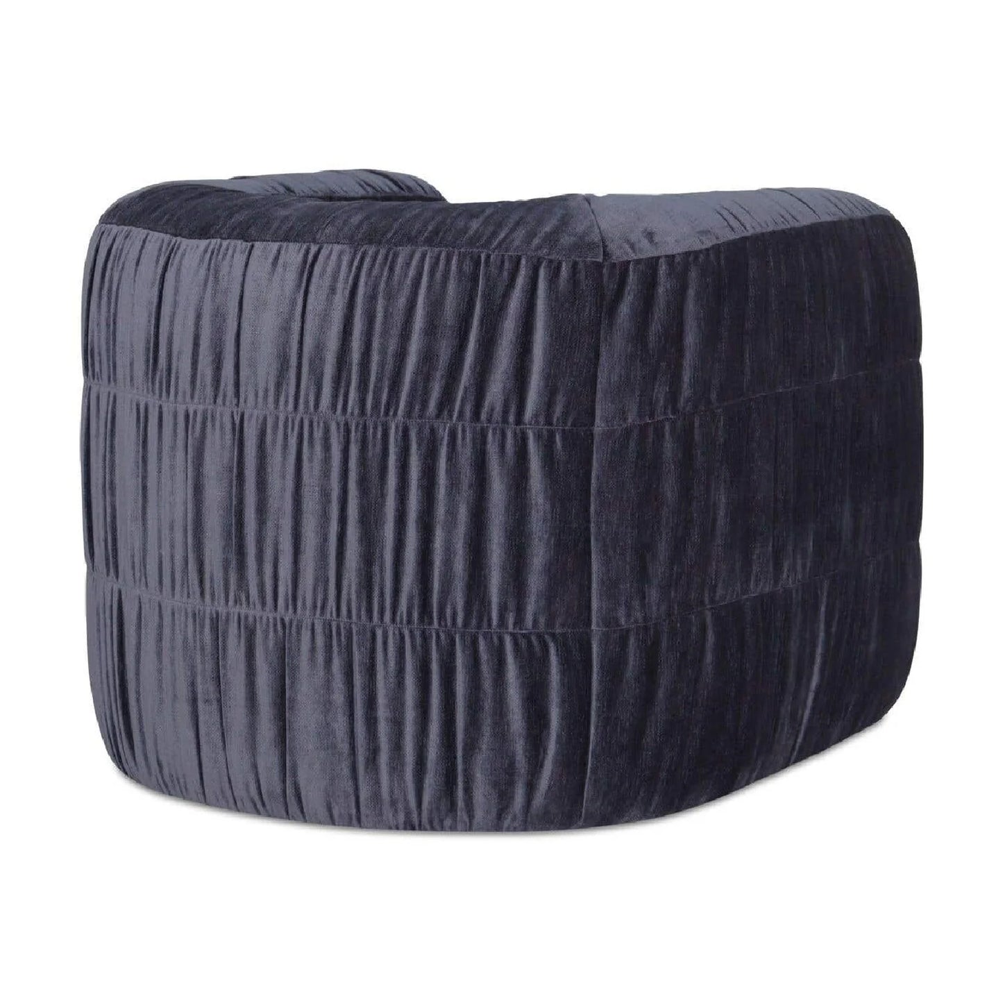 Luxury Ruched Chenille Swivel Chair Modern Italian Style for Villa