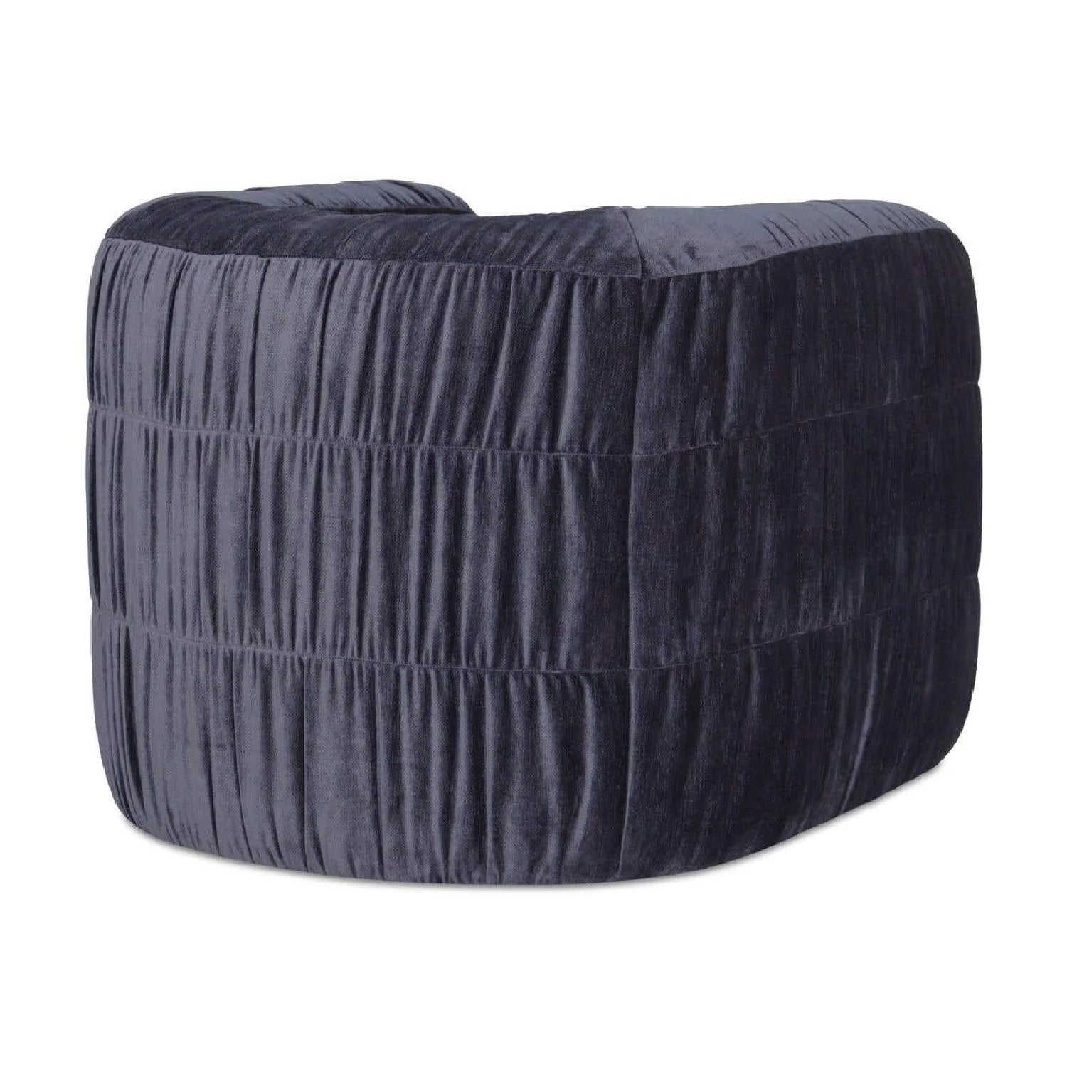 Luxury Ruched Chenille Swivel Chair Modern Italian Style for Villa