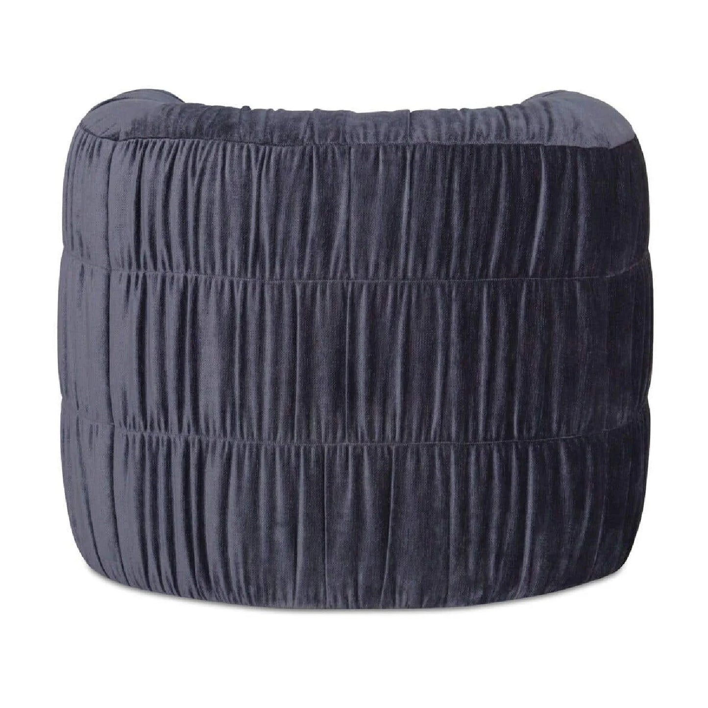 Luxury Ruched Chenille Swivel Chair Modern Italian Style for Villa