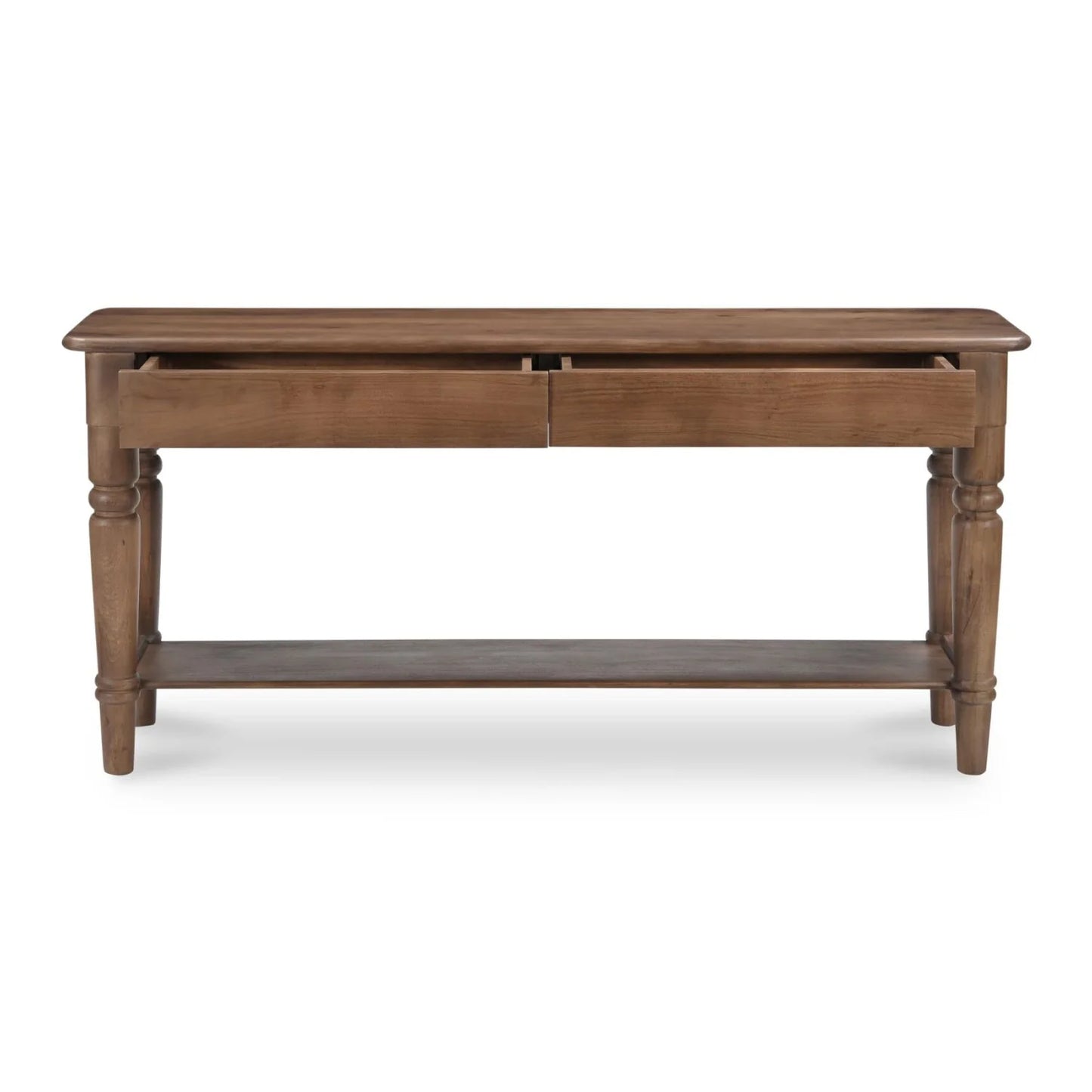 Luxury Russet Acacia Console Table Modern Italian Style for Villa