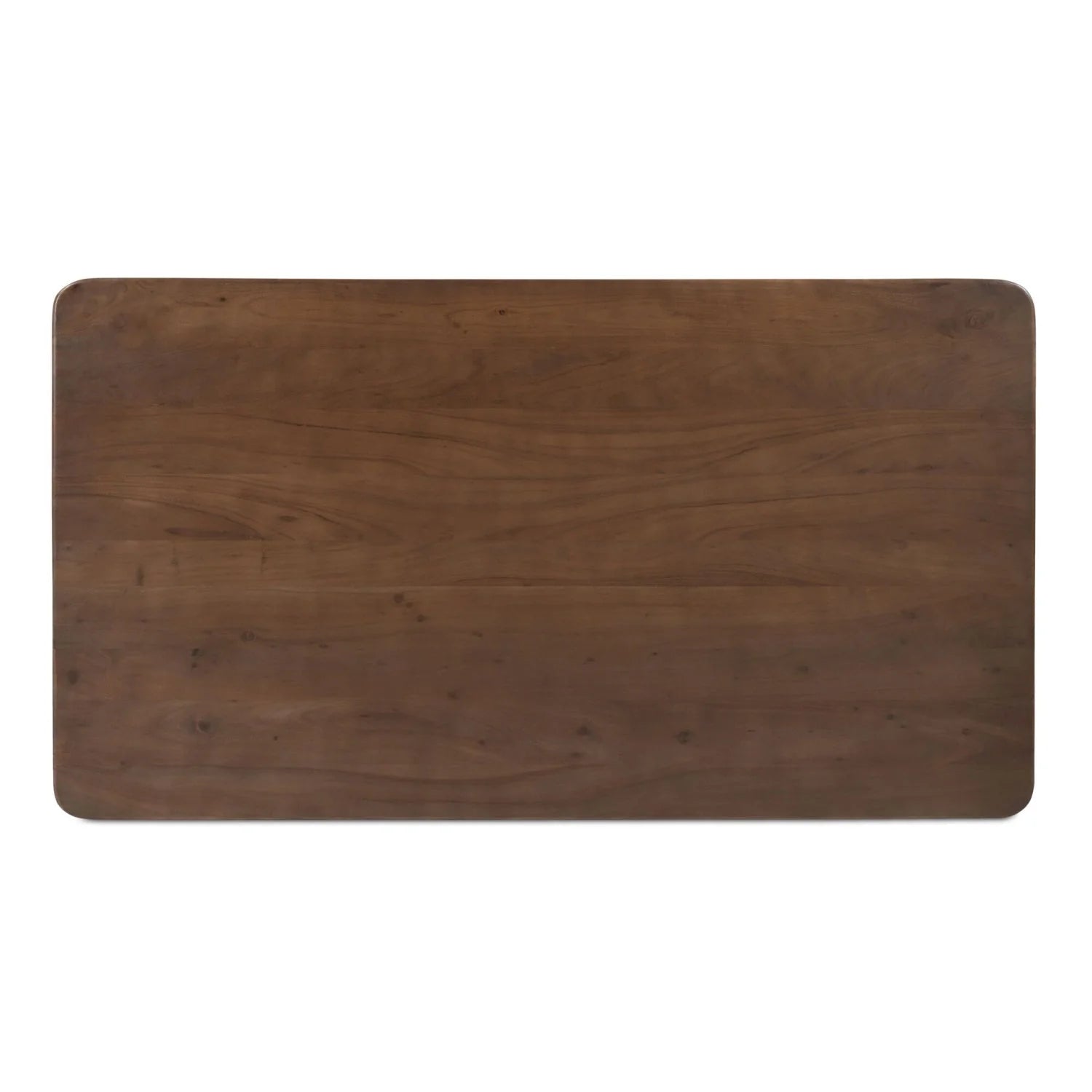 Luxury Russet Acacia Wood 3-Drawer Kitchen Island European Style for Villa