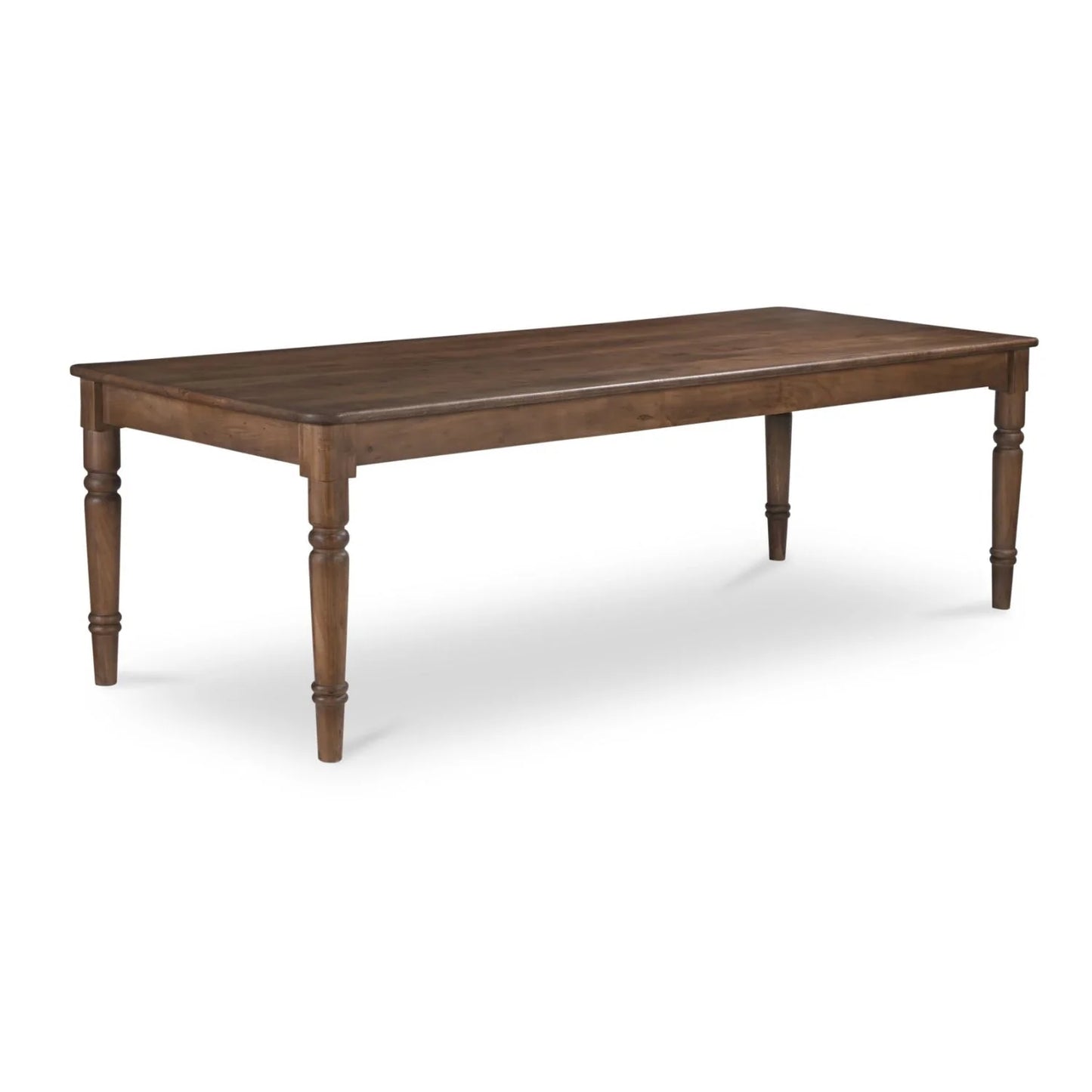 Luxury Russet Brown Acacia Dining Table Modern Italian Style for Villa