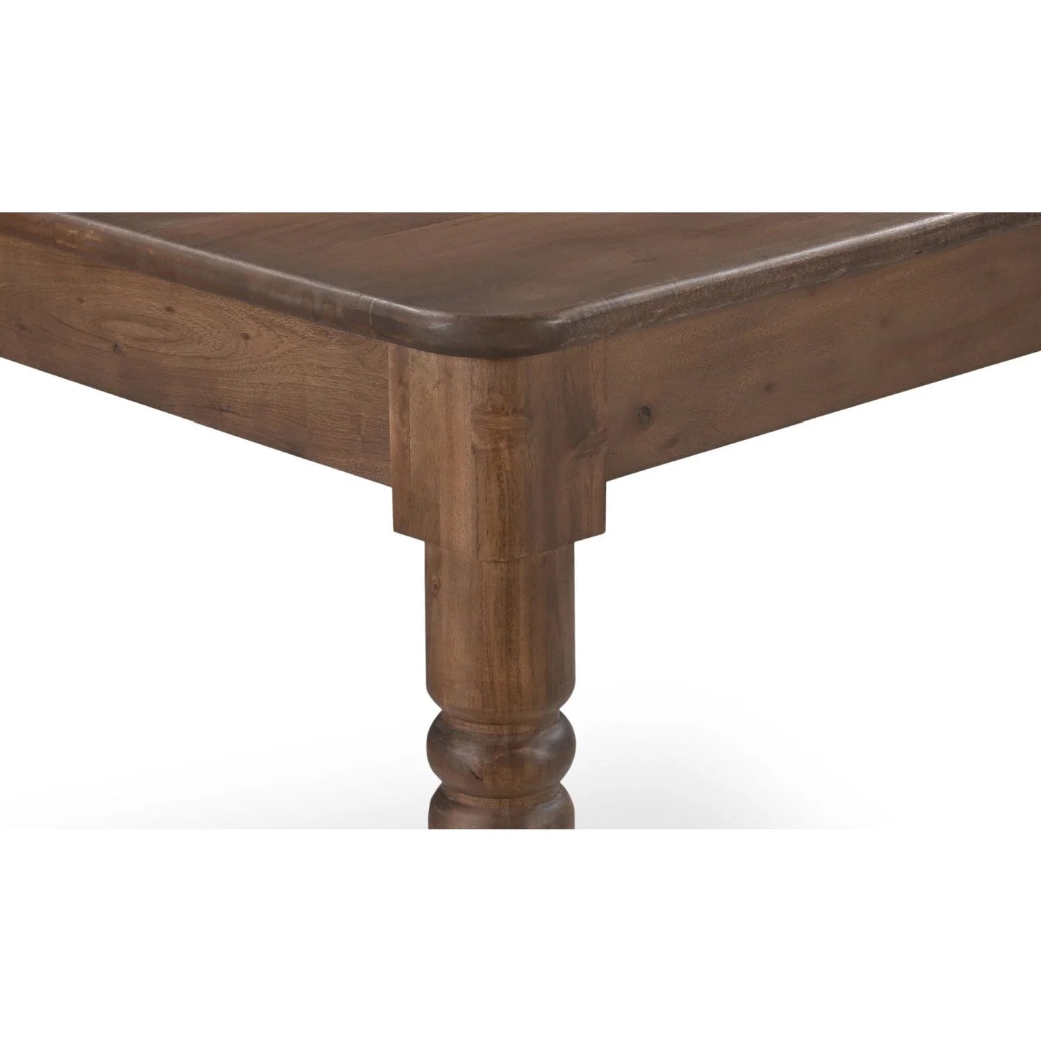 Luxury Russet Brown Acacia Dining Table Modern Italian Style for Villa