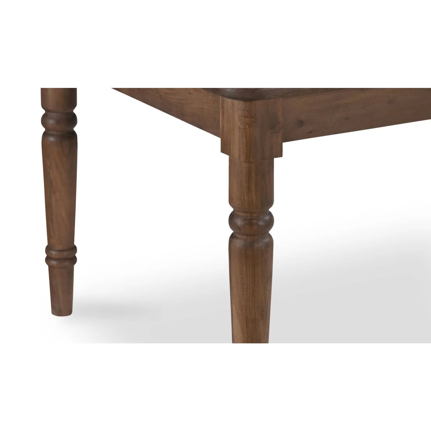 Luxury Russet Brown Acacia Dining Table Modern Italian Style for Villa
