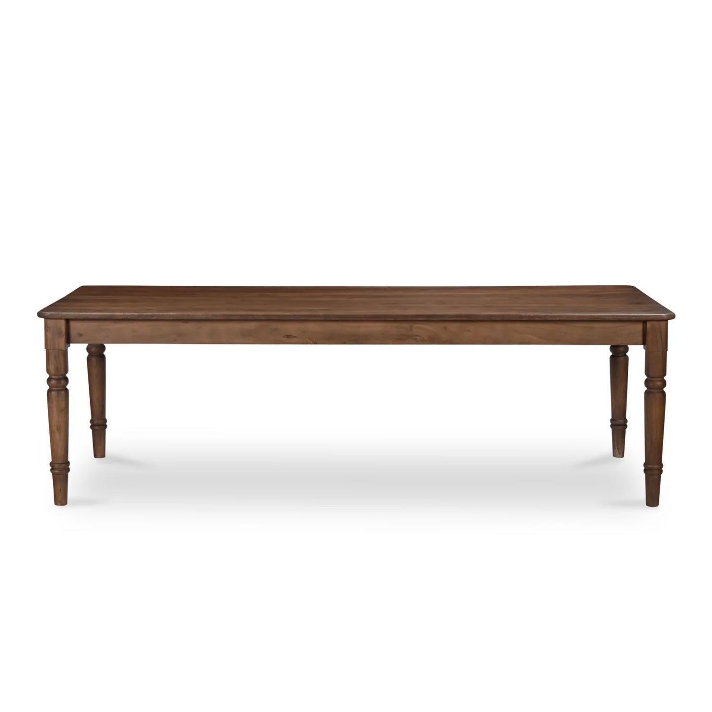 Luxury Russet Brown Acacia Dining Table Modern Italian Style for Villa