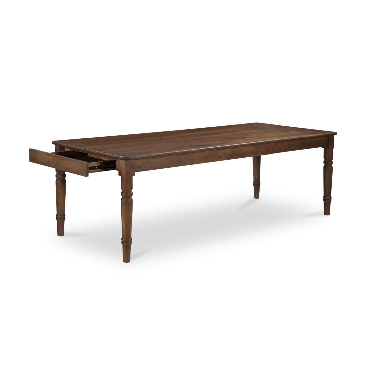 Luxury Russet Brown Acacia Dining Table Modern Italian Style for Villa