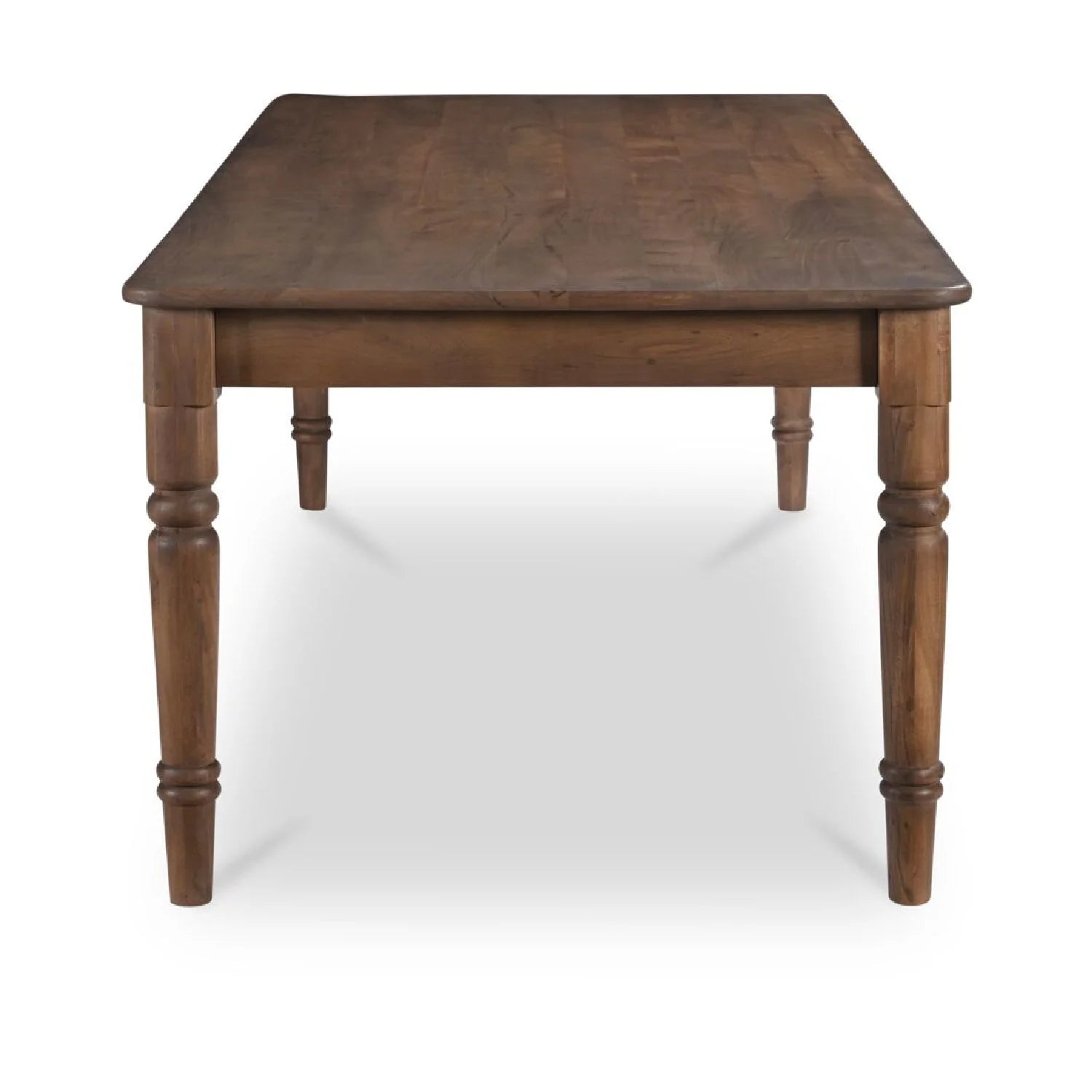 Luxury Russet Brown Acacia Dining Table Modern Italian Style for Villa