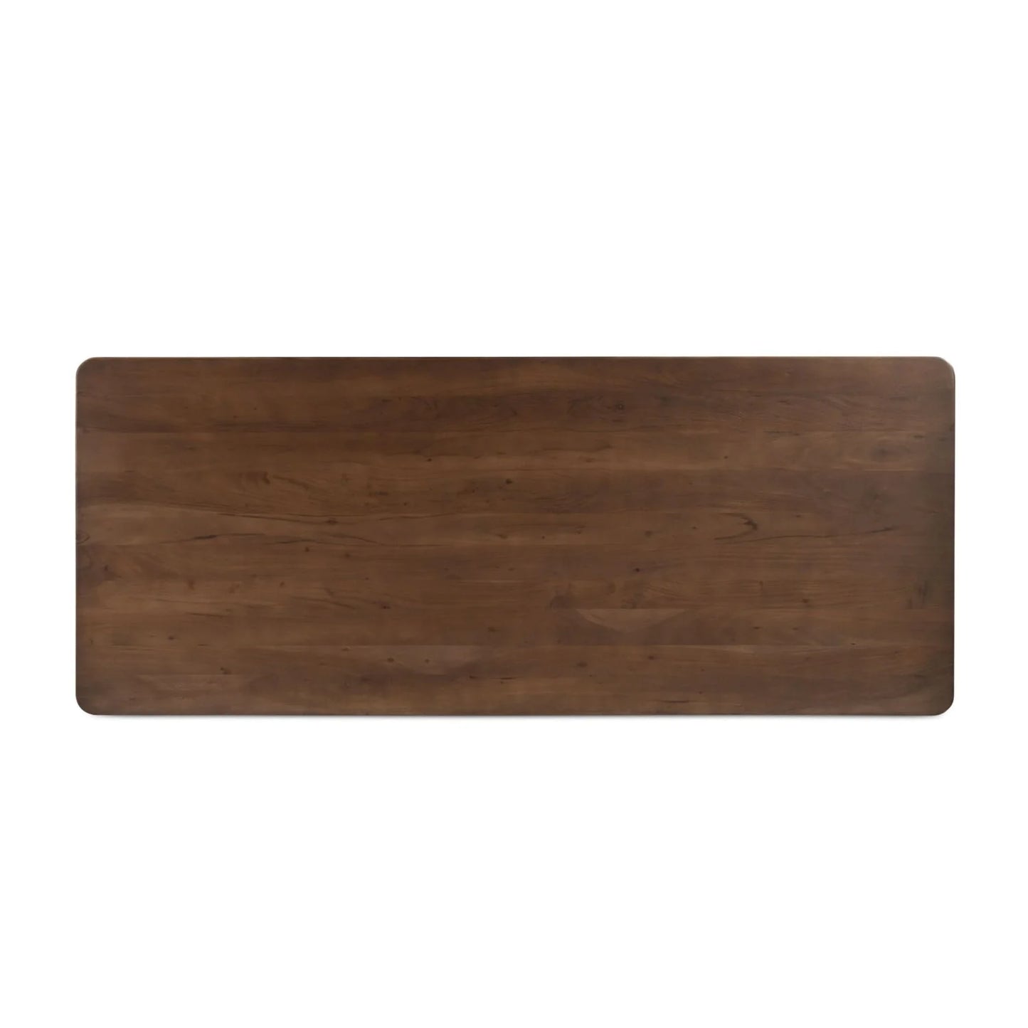 Luxury Russet Brown Acacia Dining Table Modern Italian Style for Villa