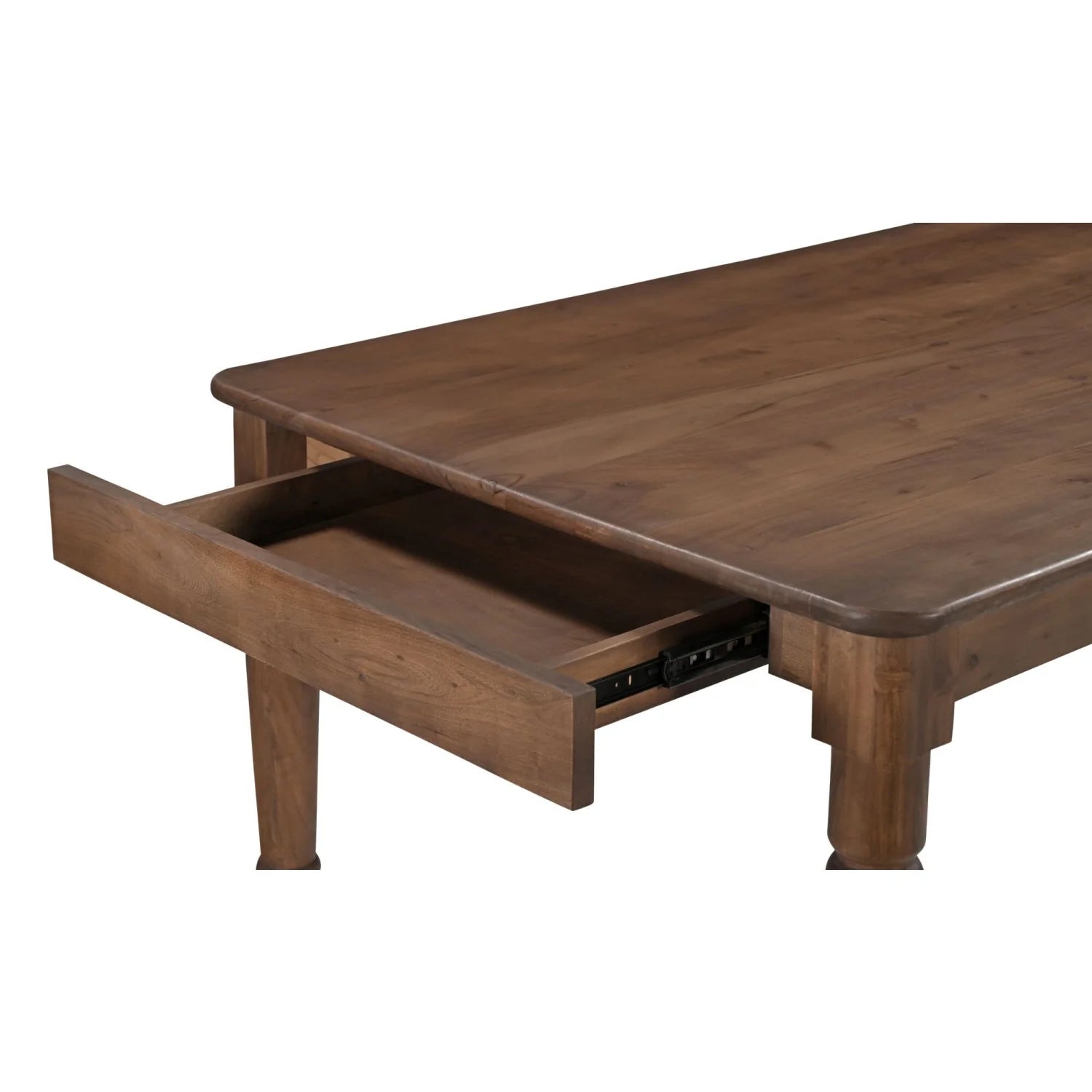 Luxury Russet Brown Acacia Dining Table Modern Italian Style for Villa