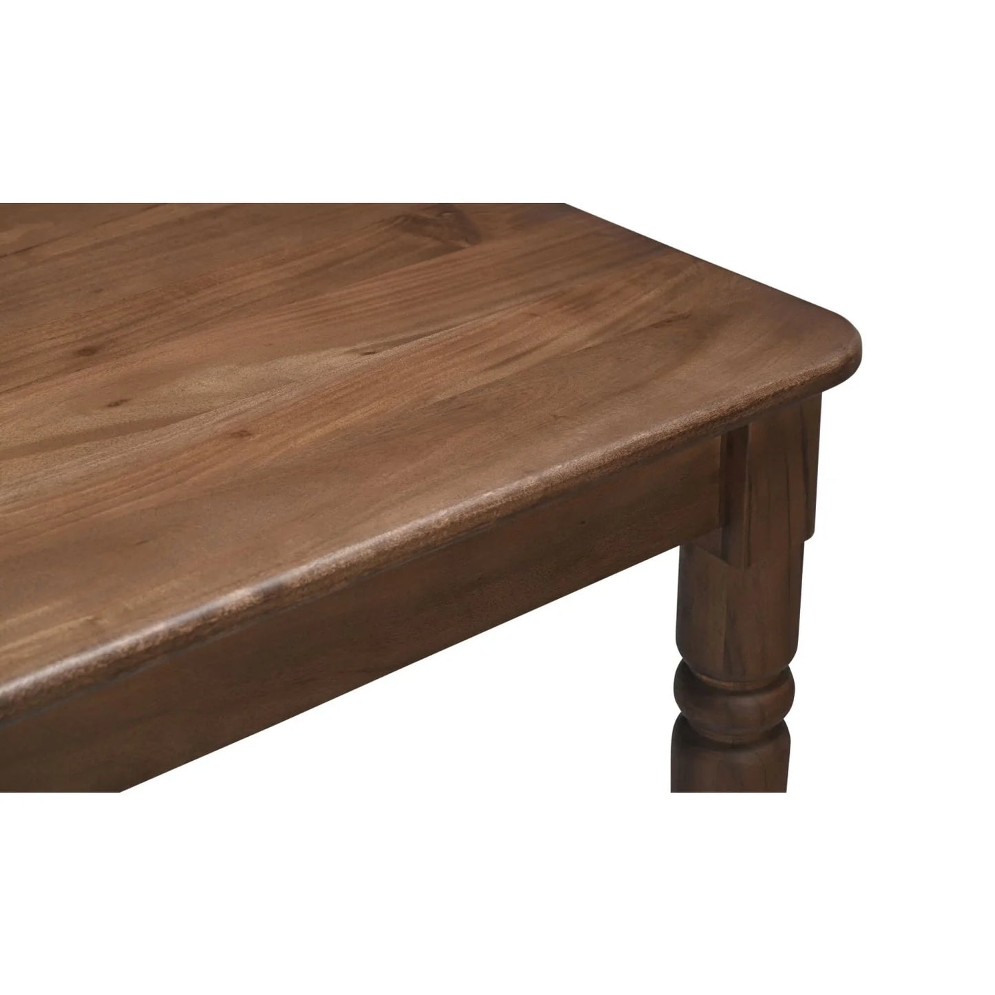 Luxury Russet Brown Acacia Dining Table Modern Italian Style for Villa
