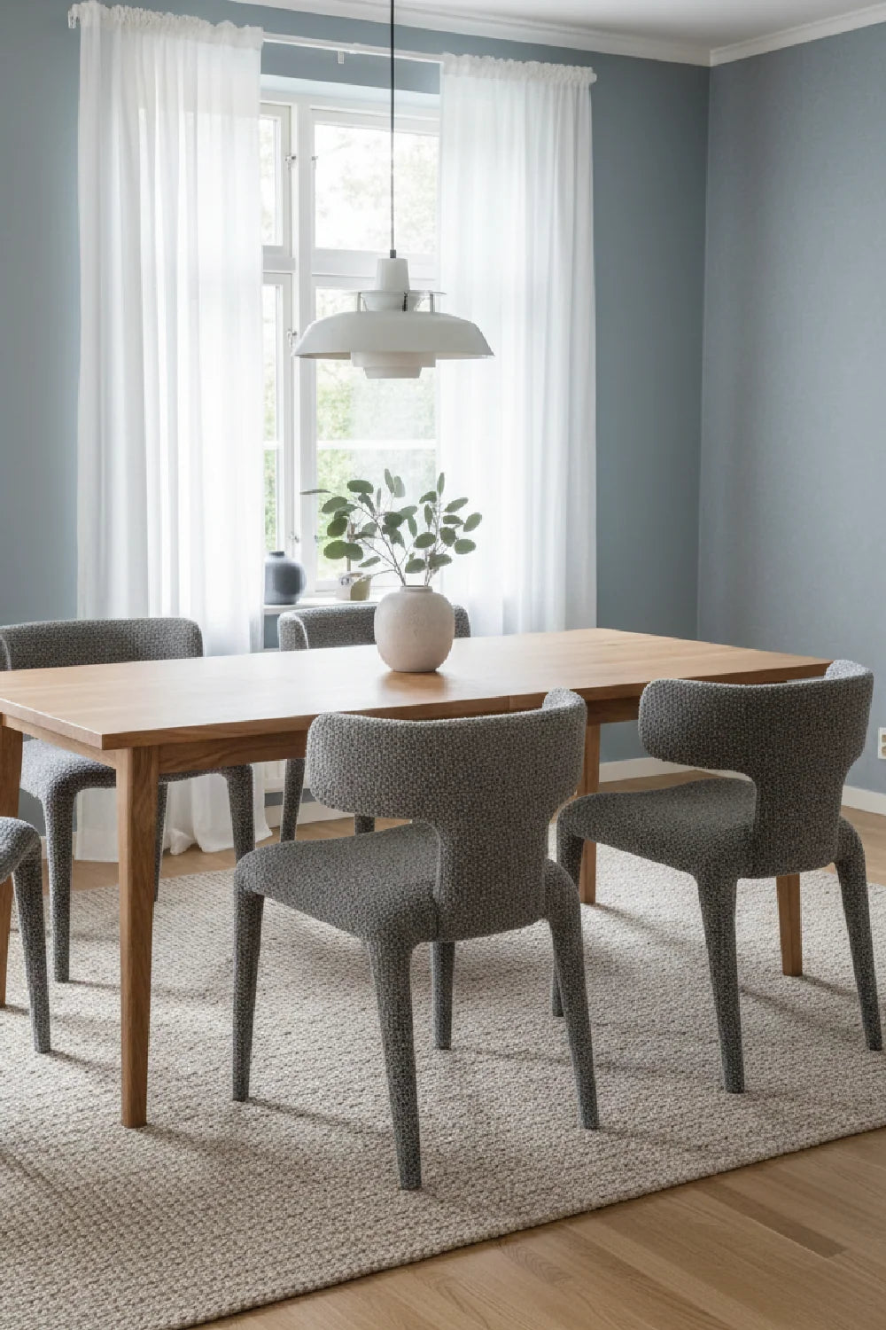 Luxury Rust Modern Dining Chair European Style for Villa