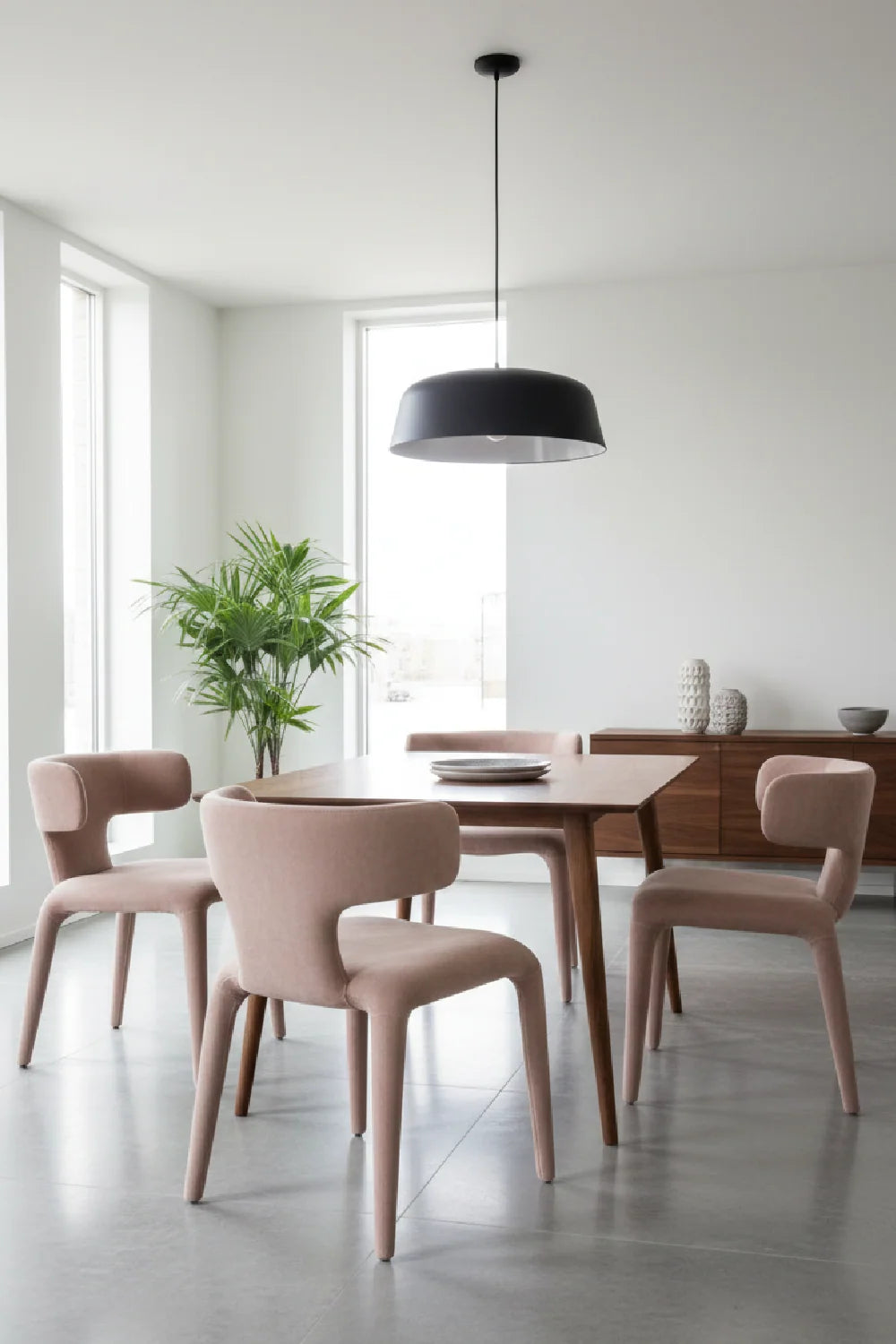 Luxury Rust Modern Dining Chair European Style for Villa