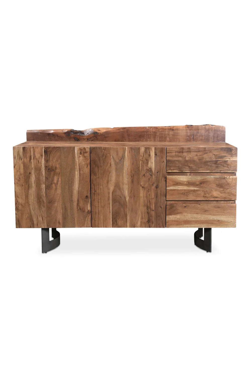 Luxury Rustic Acacia Sideboard European Style for Villa