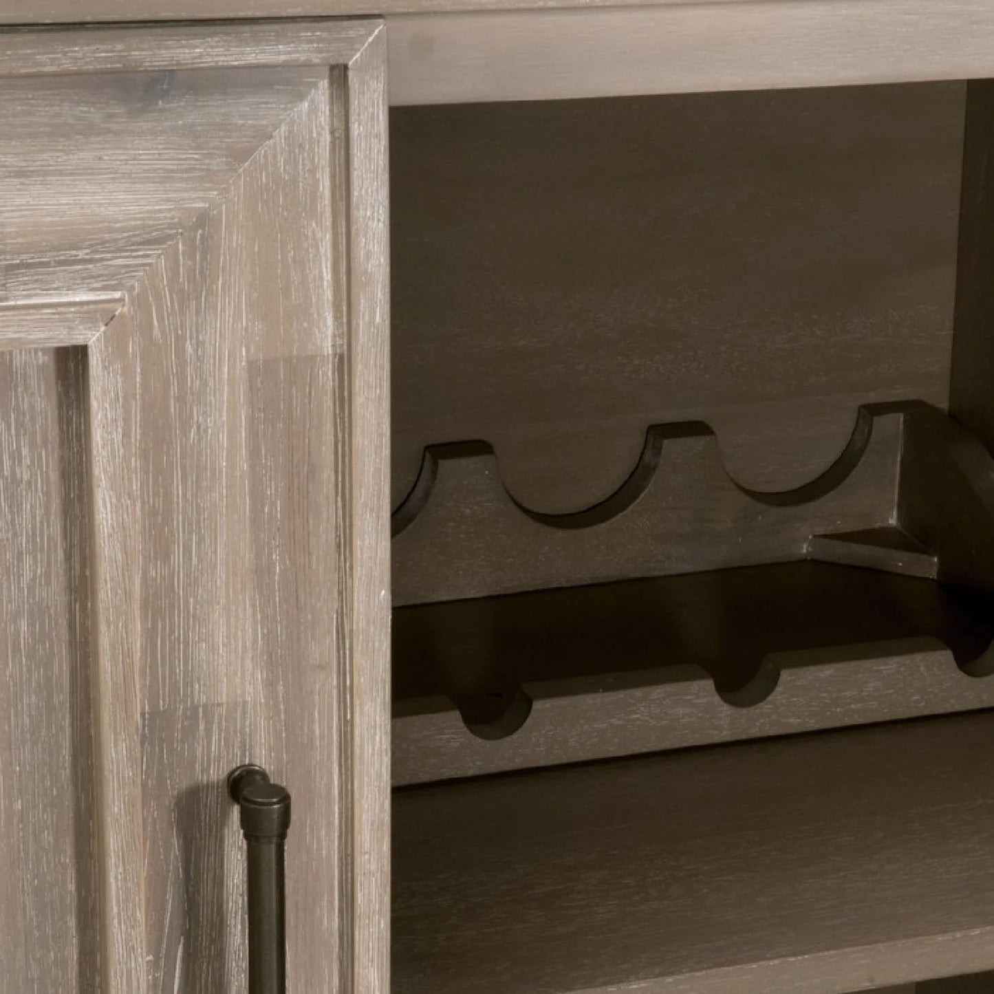 Luxury Rustic Acacia Sideboard European Style for Villa