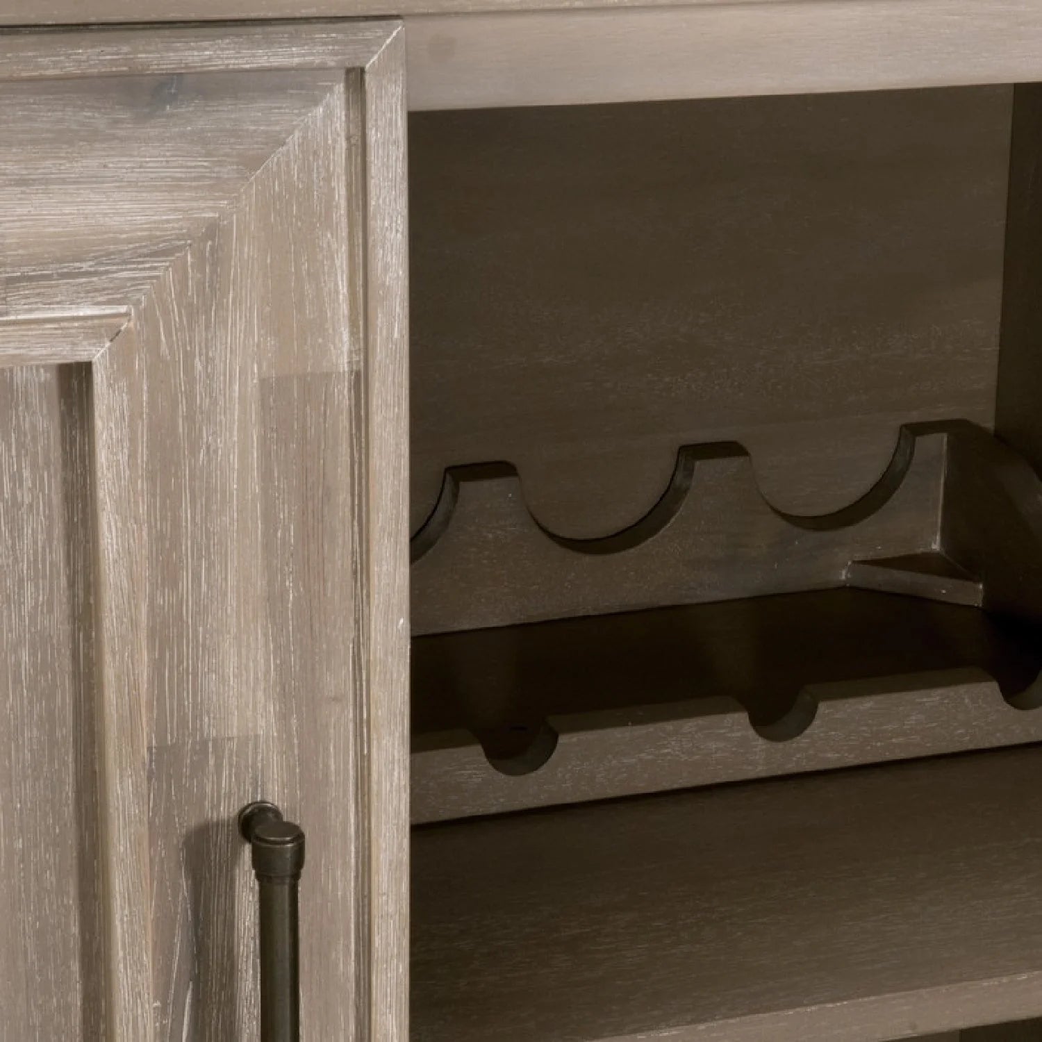 Luxury Rustic Acacia Sideboard European Style for Villa