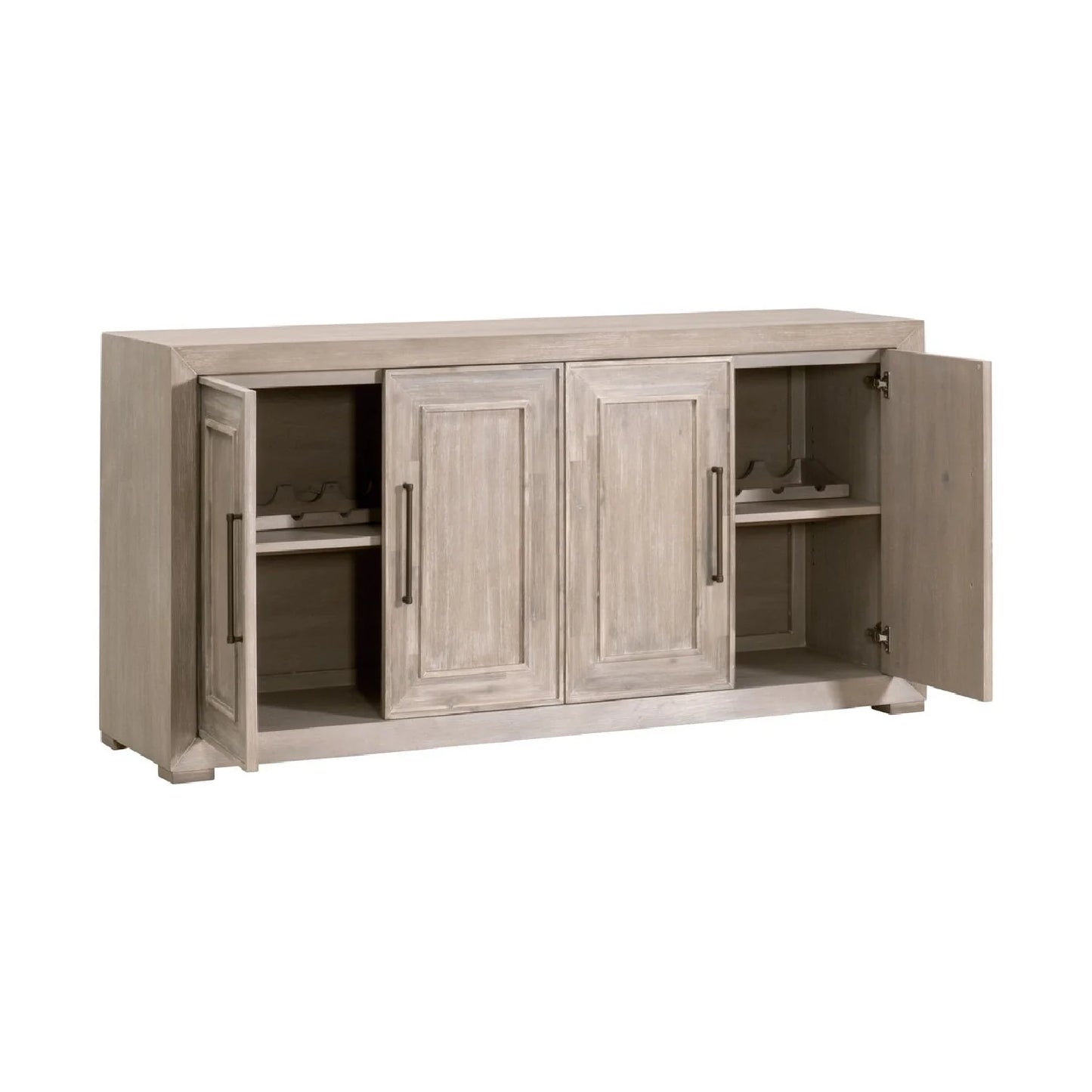 Luxury Rustic Acacia Sideboard European Style for Villa