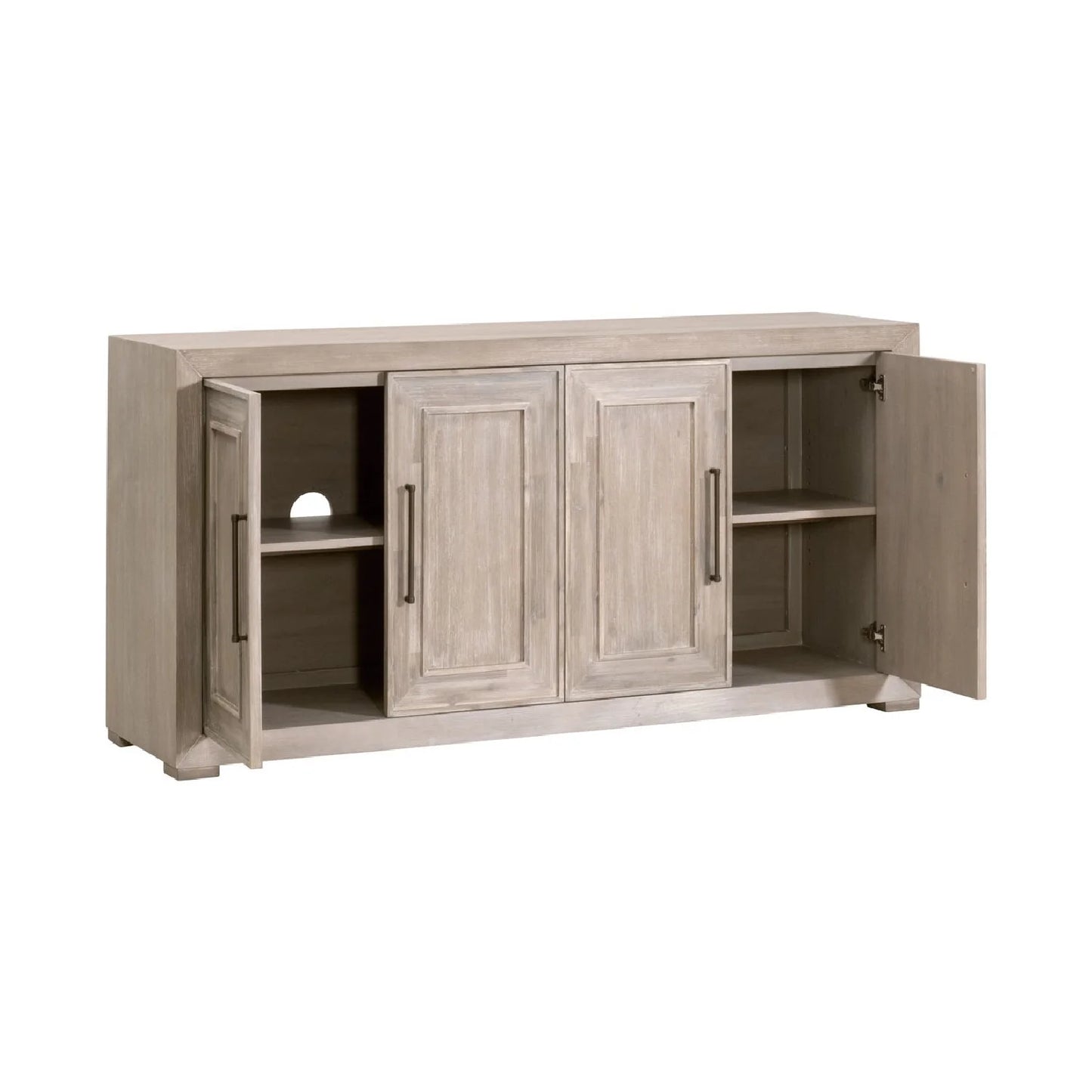 Luxury Rustic Acacia Sideboard European Style for Villa