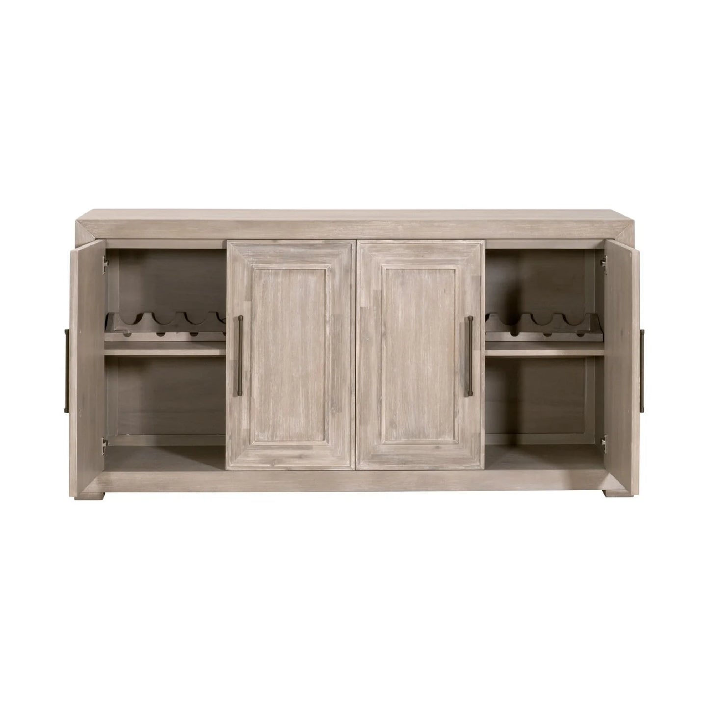 Luxury Rustic Acacia Sideboard European Style for Villa