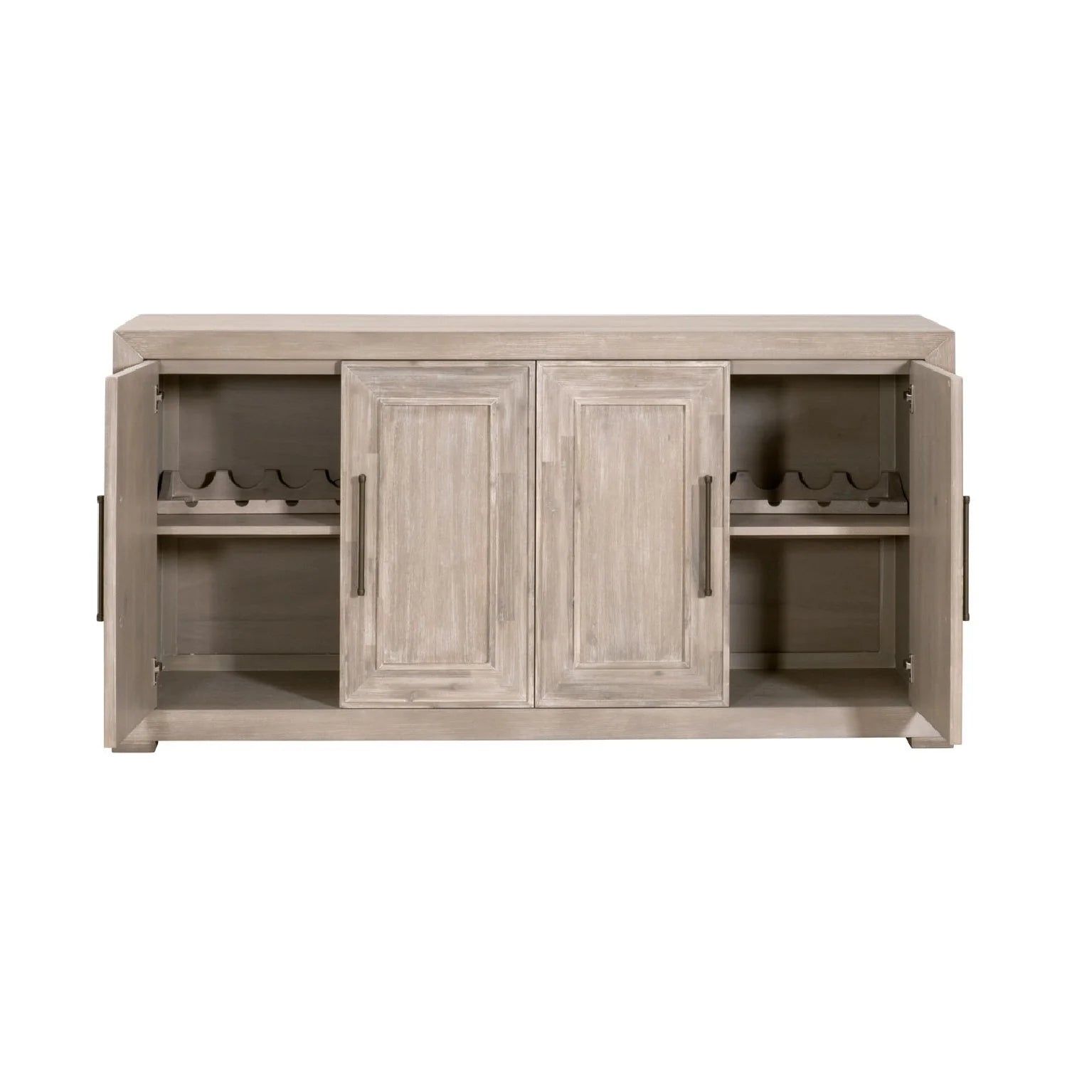 Luxury Rustic Acacia Sideboard European Style for Villa