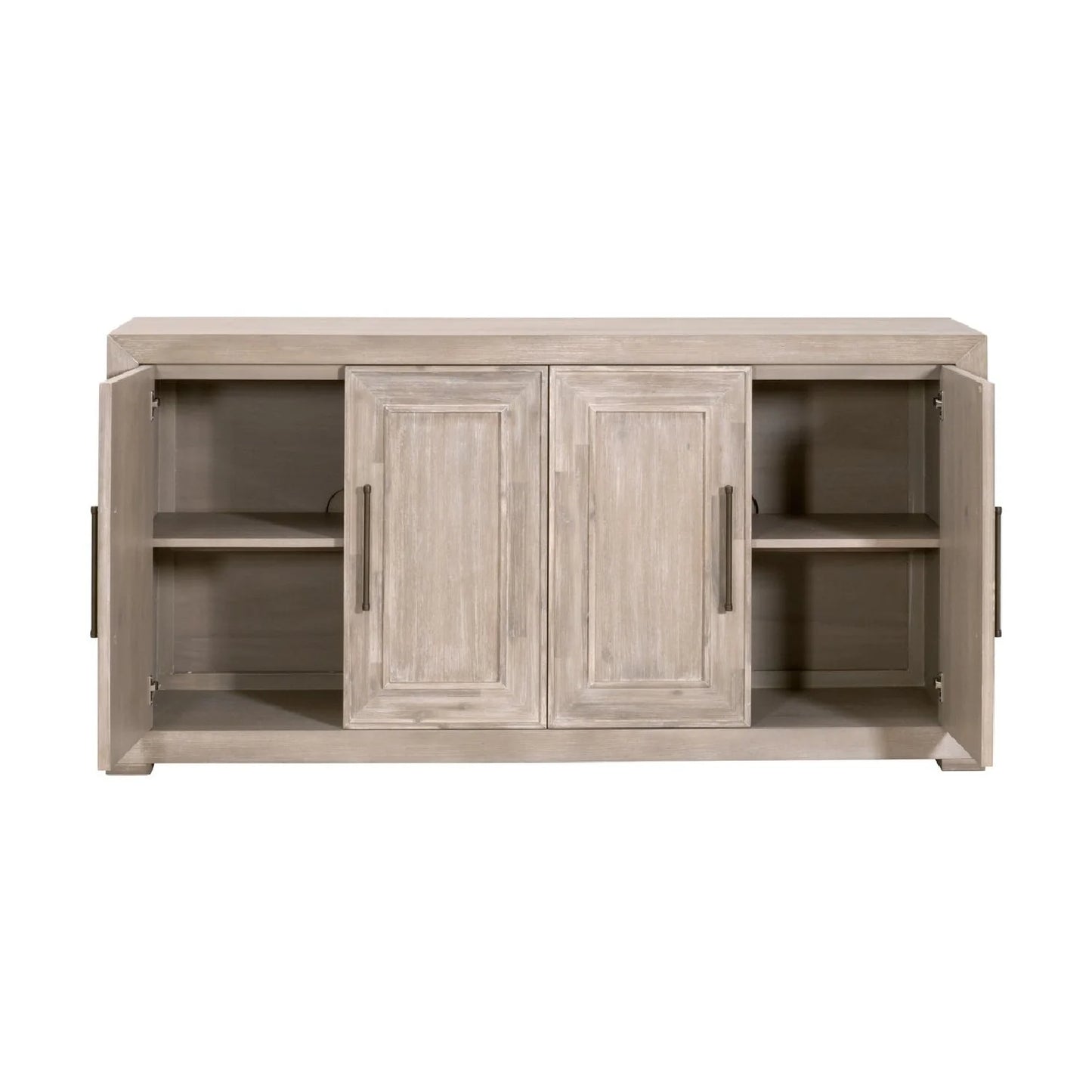 Luxury Rustic Acacia Sideboard European Style for Villa