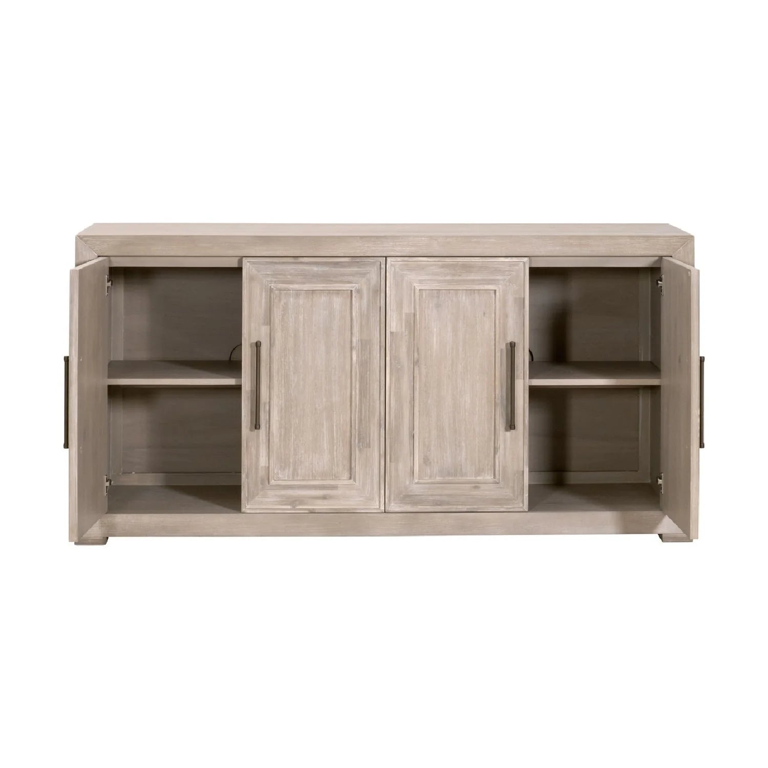 Luxury Rustic Acacia Sideboard European Style for Villa