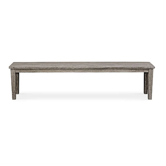 Luxury Rustic Gray Mahogany Bench European Style for Villa