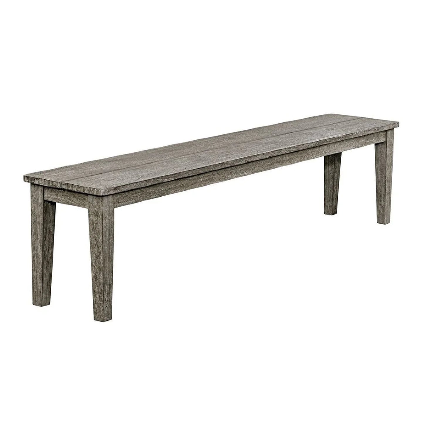 Luxury Rustic Gray Mahogany Bench European Style for Villa