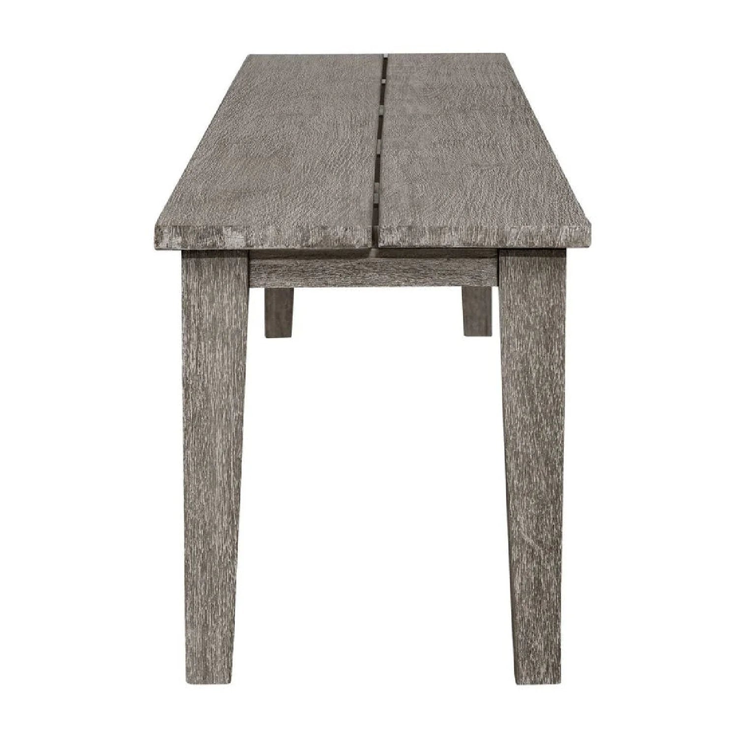 Luxury Rustic Gray Mahogany Bench European Style for Villa