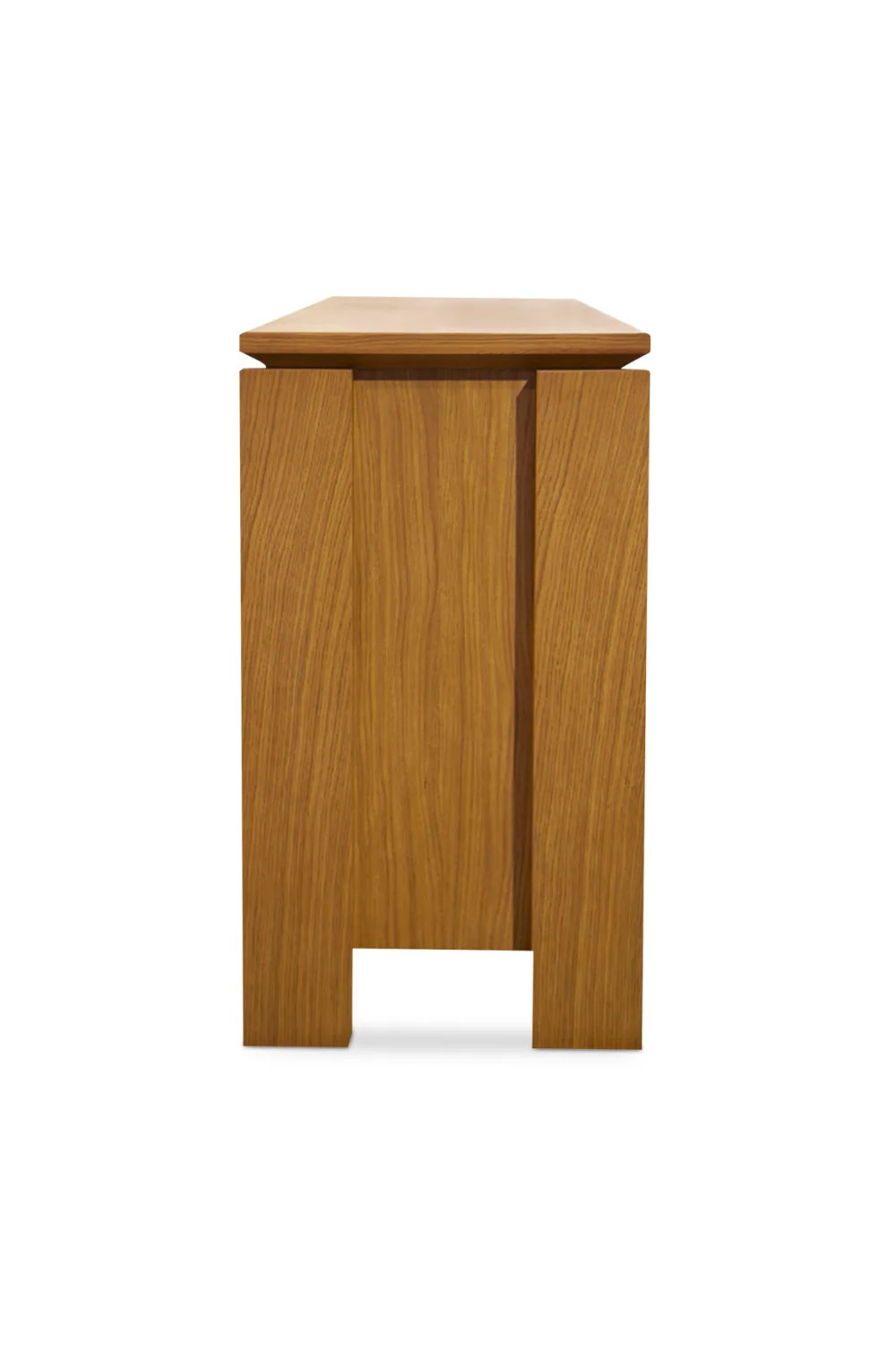Luxury Rustic Oak 4-Door Sideboard European Style for Villa