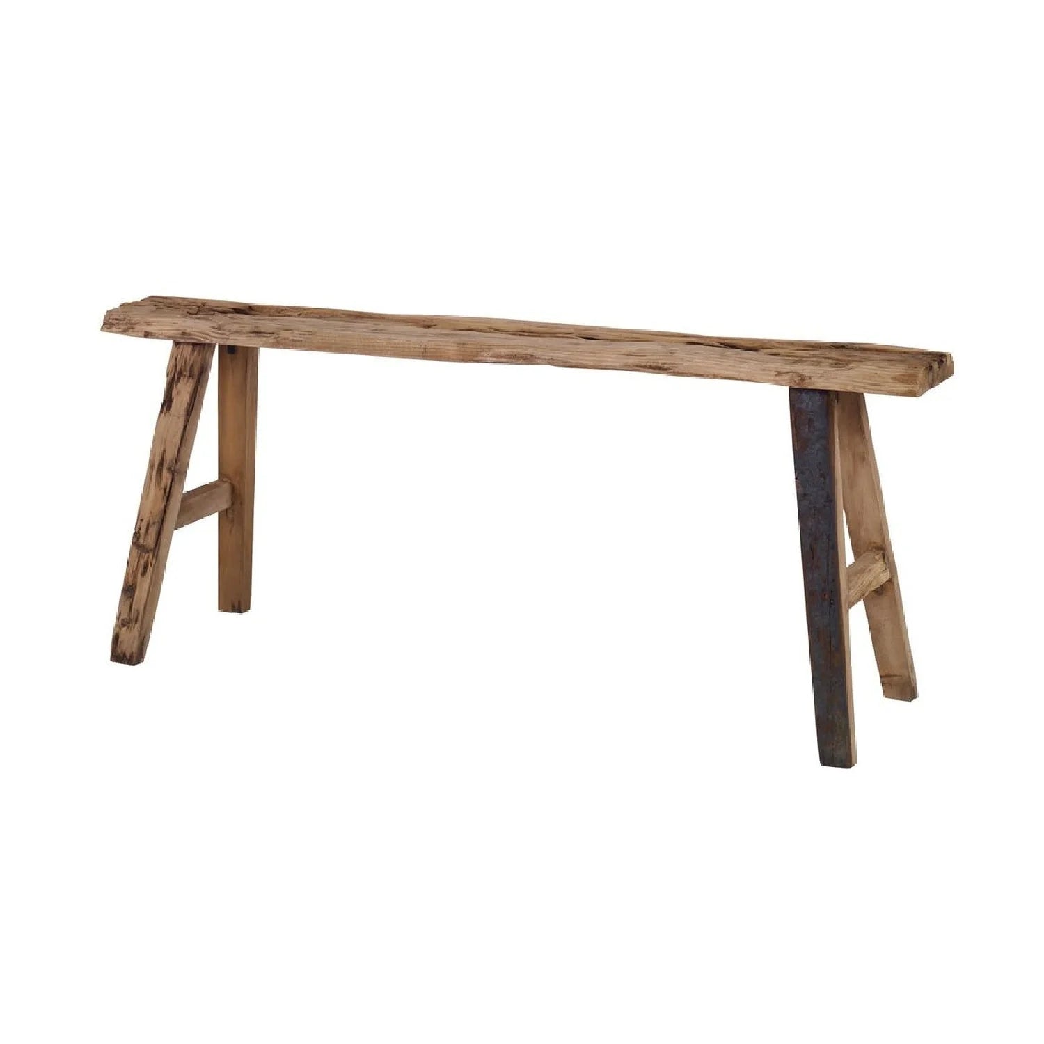 Luxury Rustic Pine Bench European Style for Villa